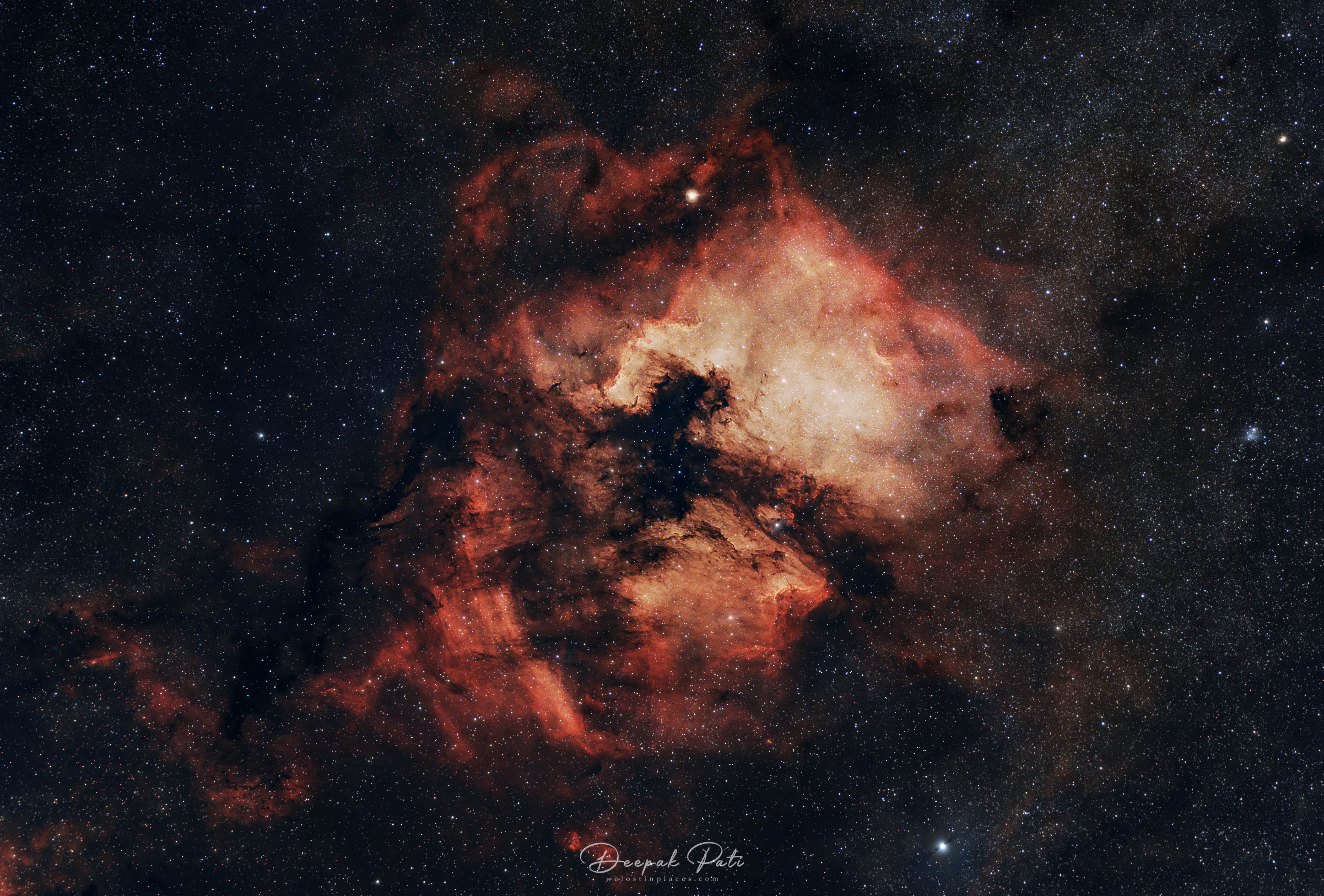 The North American (NGC 7000) and Pelican Nebulae (IC 5070)