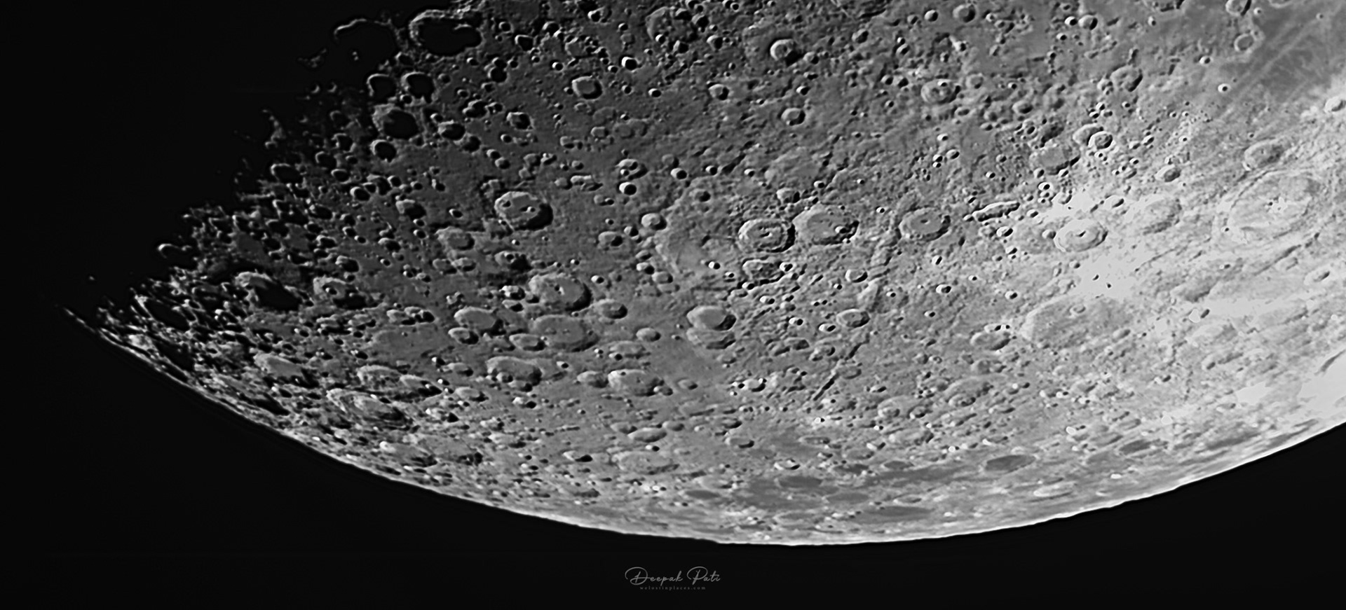 Southern rim of The Moon