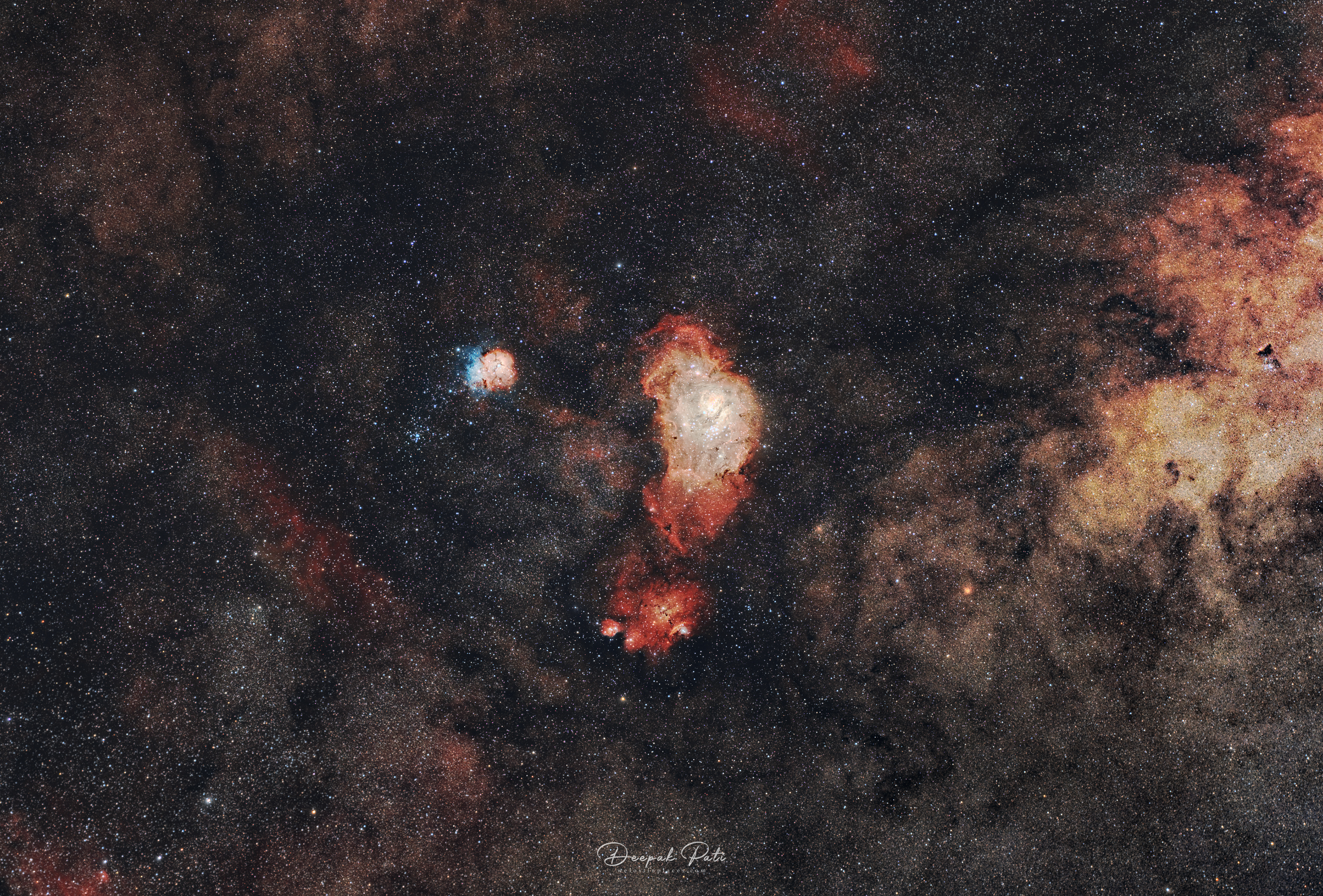 M8 (Lagoon) M20 (Trifid)