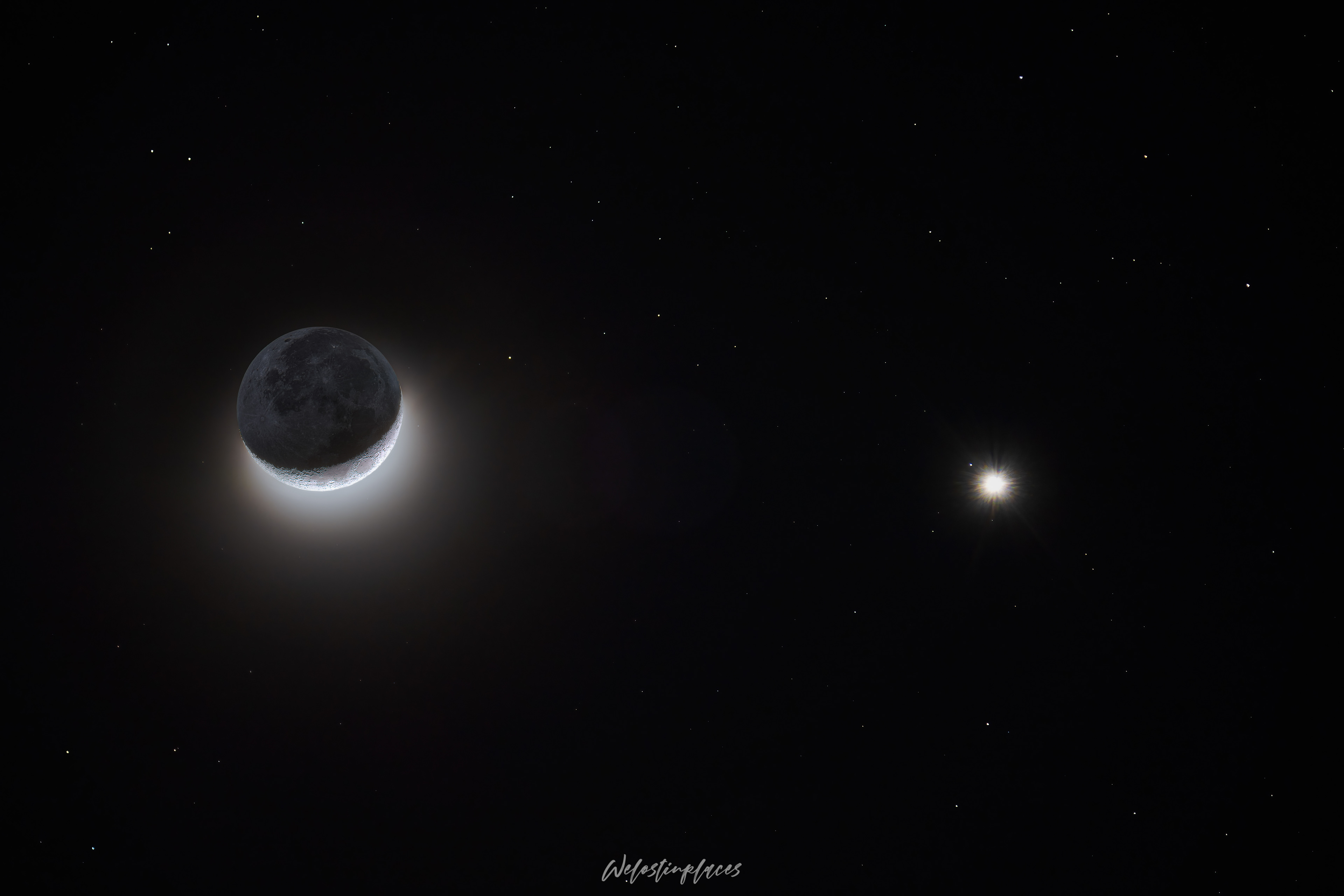 Moon and Venus
