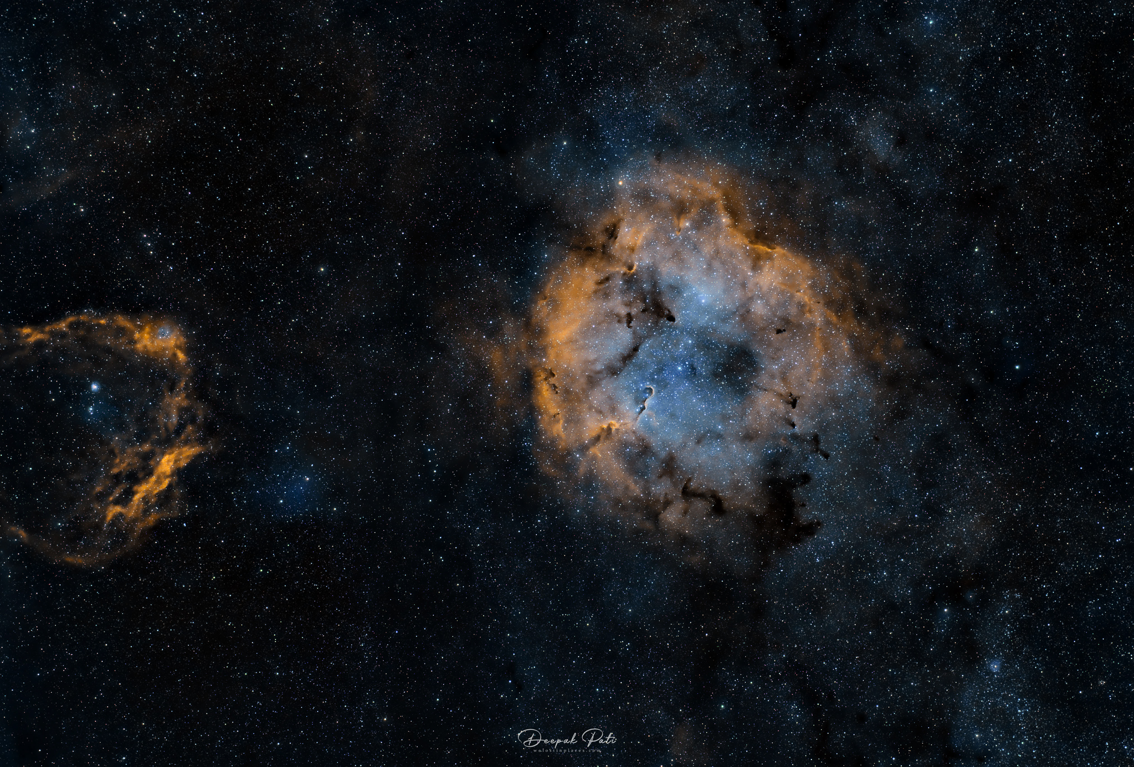 Elephant Trunk Nebula (Hubble Palette)