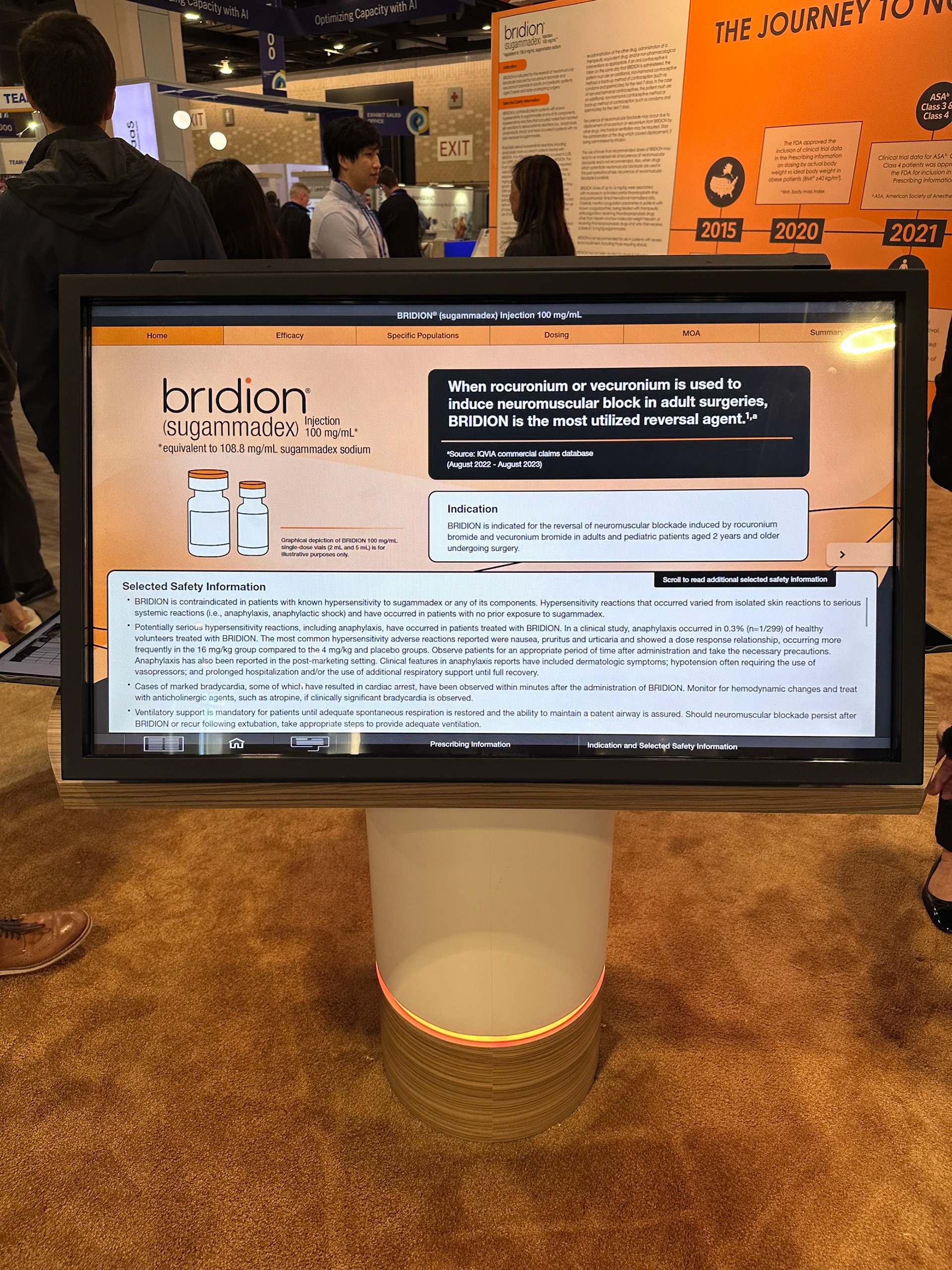 ASA 2024 BRIDION interactive monitor