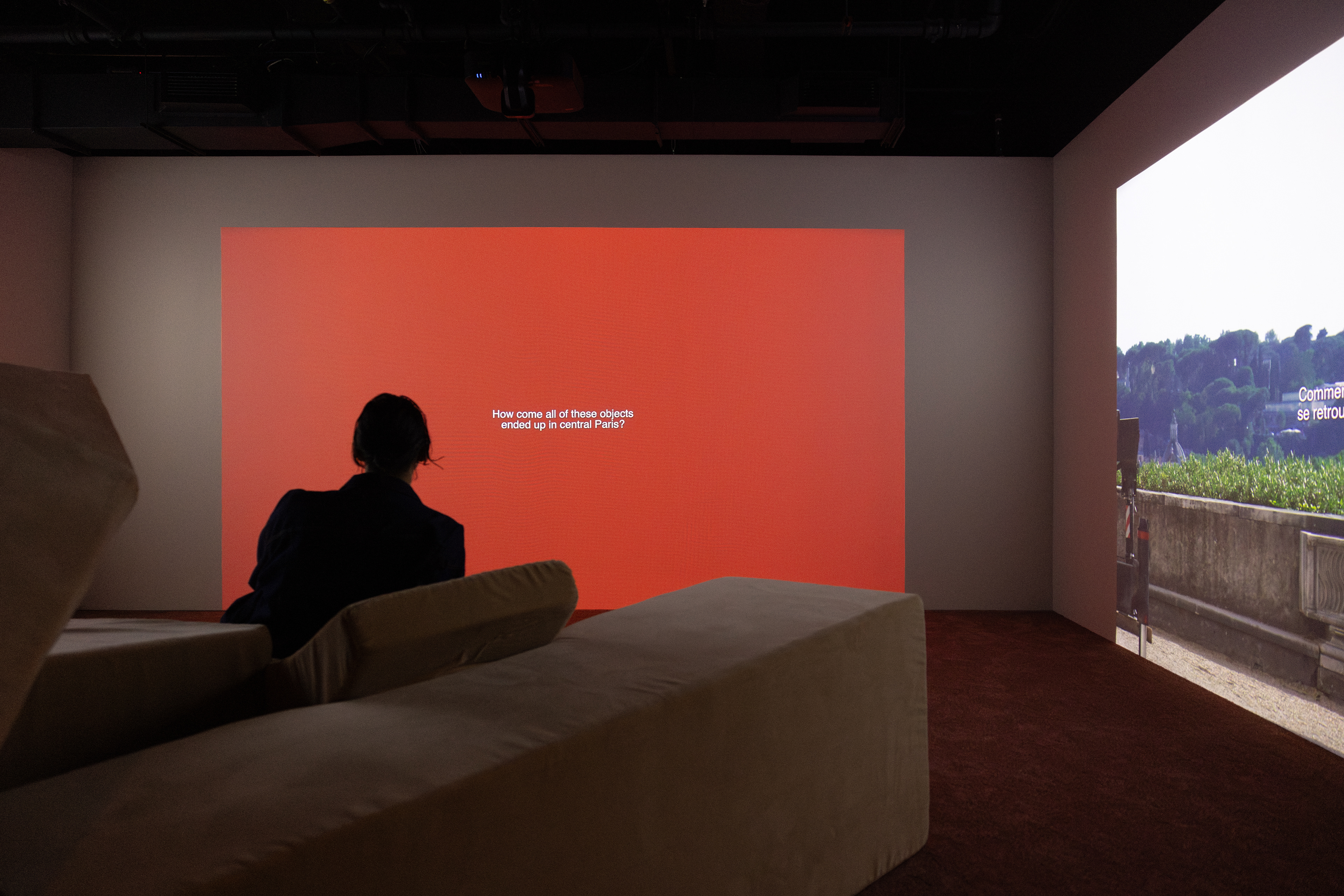 Iván Argote, Levitate, exhibition view presented at the Musée d’art contemporain de Montréal as part of MOMENTA 2025. Photo: Michael Patten.