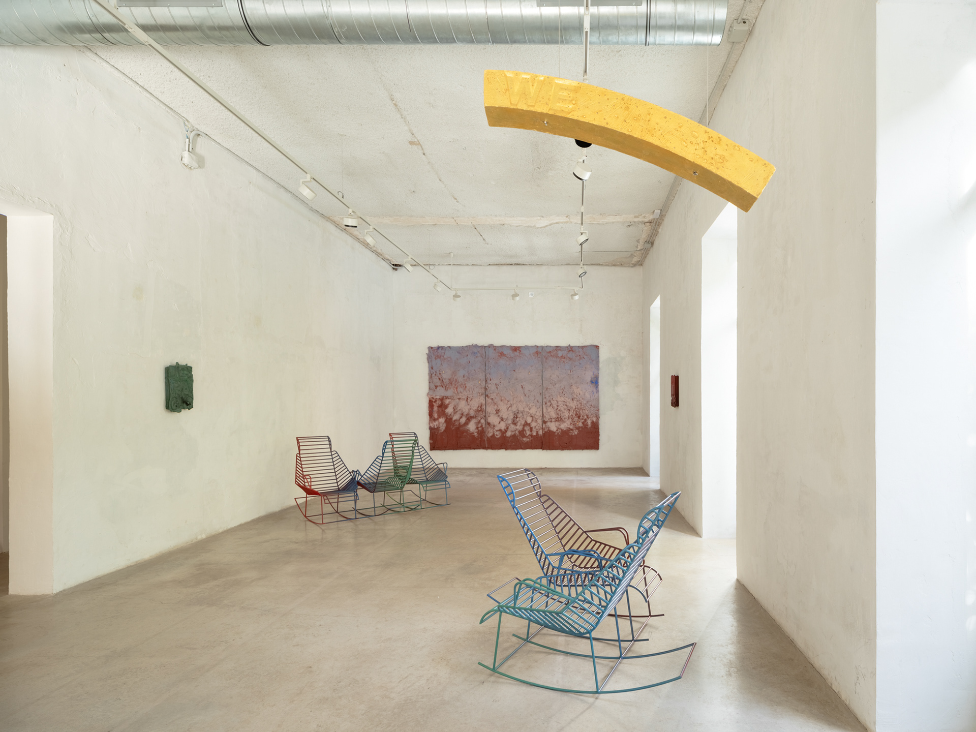 Views from "Una Lucha de Paisajes", Iván Argote, Albarrán Bourdais. November 20th, 2025 - January 10th, 2026. Photographer: Pablo Gómez-Ogando.