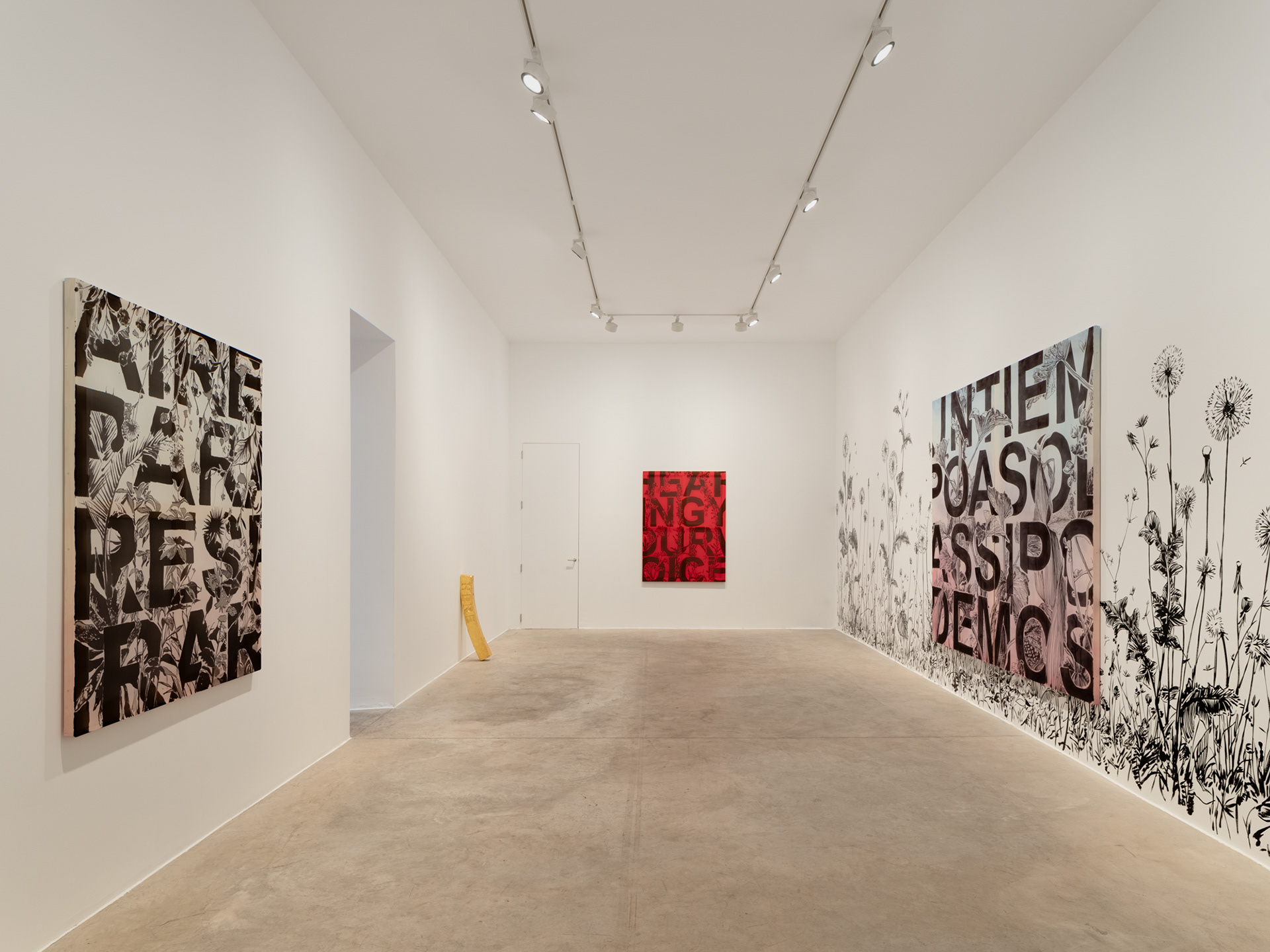 Views from "Una Lucha de Paisajes", Iván Argote, Albarrán Bourdais. November 20th, 2025 - January 10th, 2026. Photographer: Pablo Gómez-Ogando.