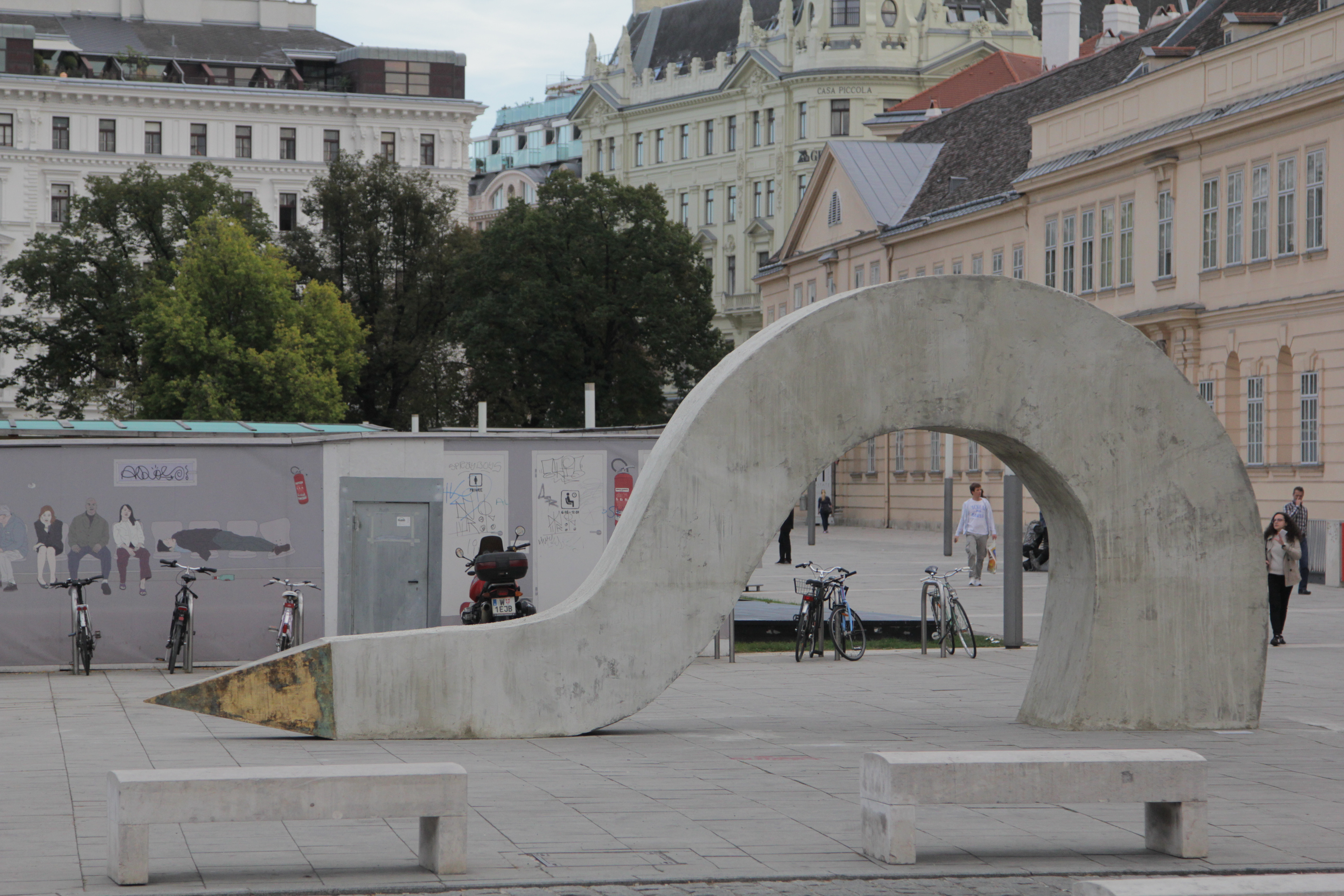 View at Museum Quarter, Vienna, 2015.