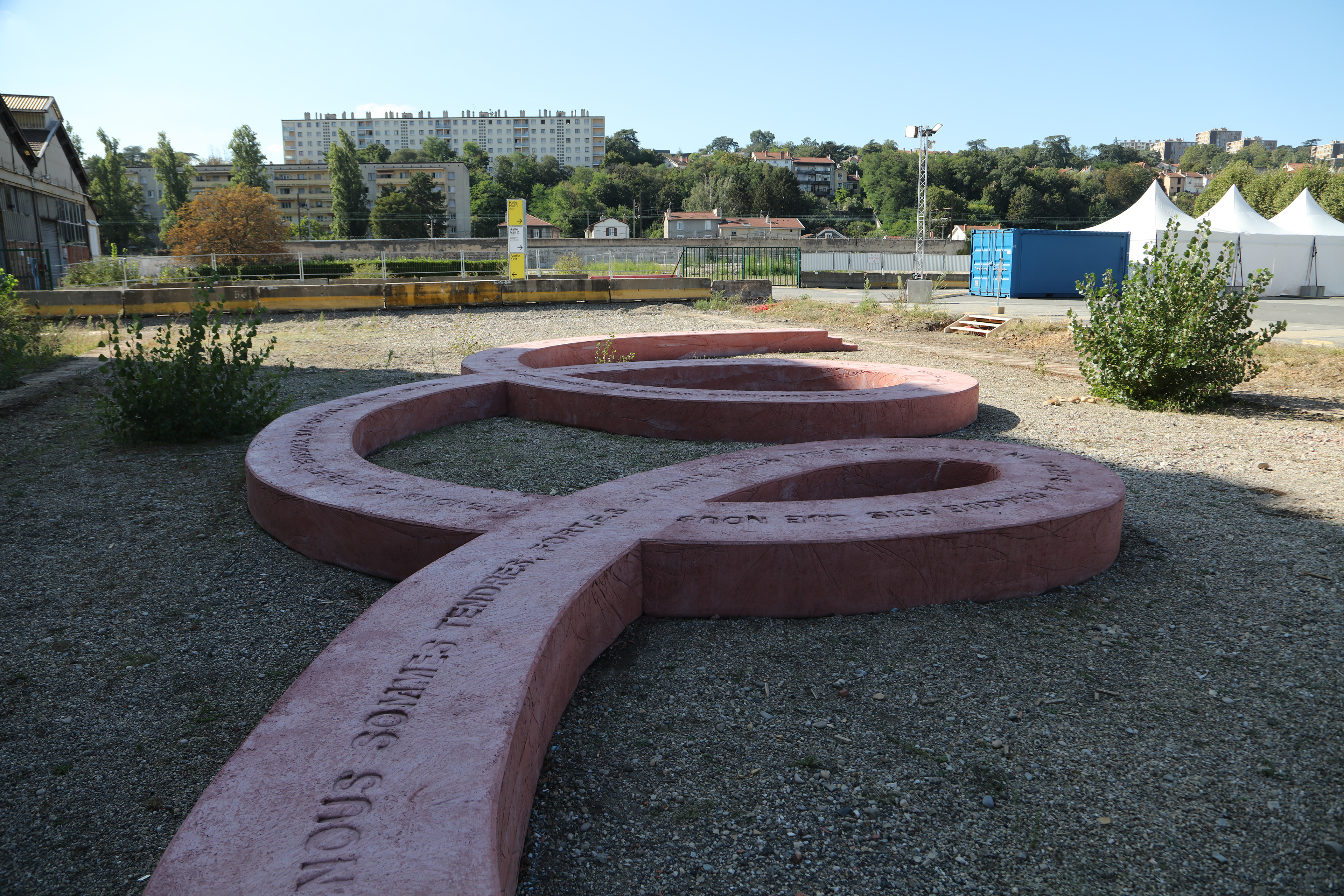 Iván Argote, Un Chemin Commun - A Common Path, 2024. A Biennale de Lyon commission. On view September 2024 – January 2025. Photo by Studio Iván Argote. Courtesy of the artist.