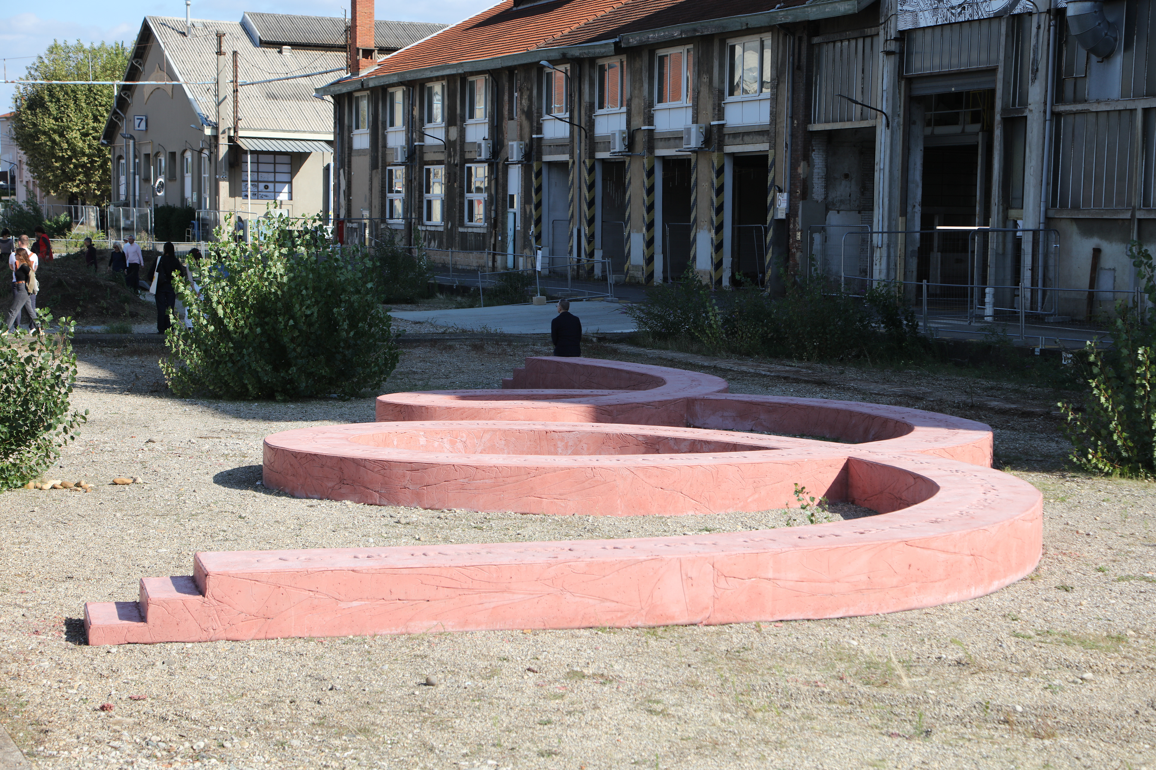 Iván Argote, Un Chemin Commun - A Common Path, 2024. A Biennale de Lyon commission. On view September 2024 – January 2025. Photo by Studio Iván Argote. Courtesy of the artist.