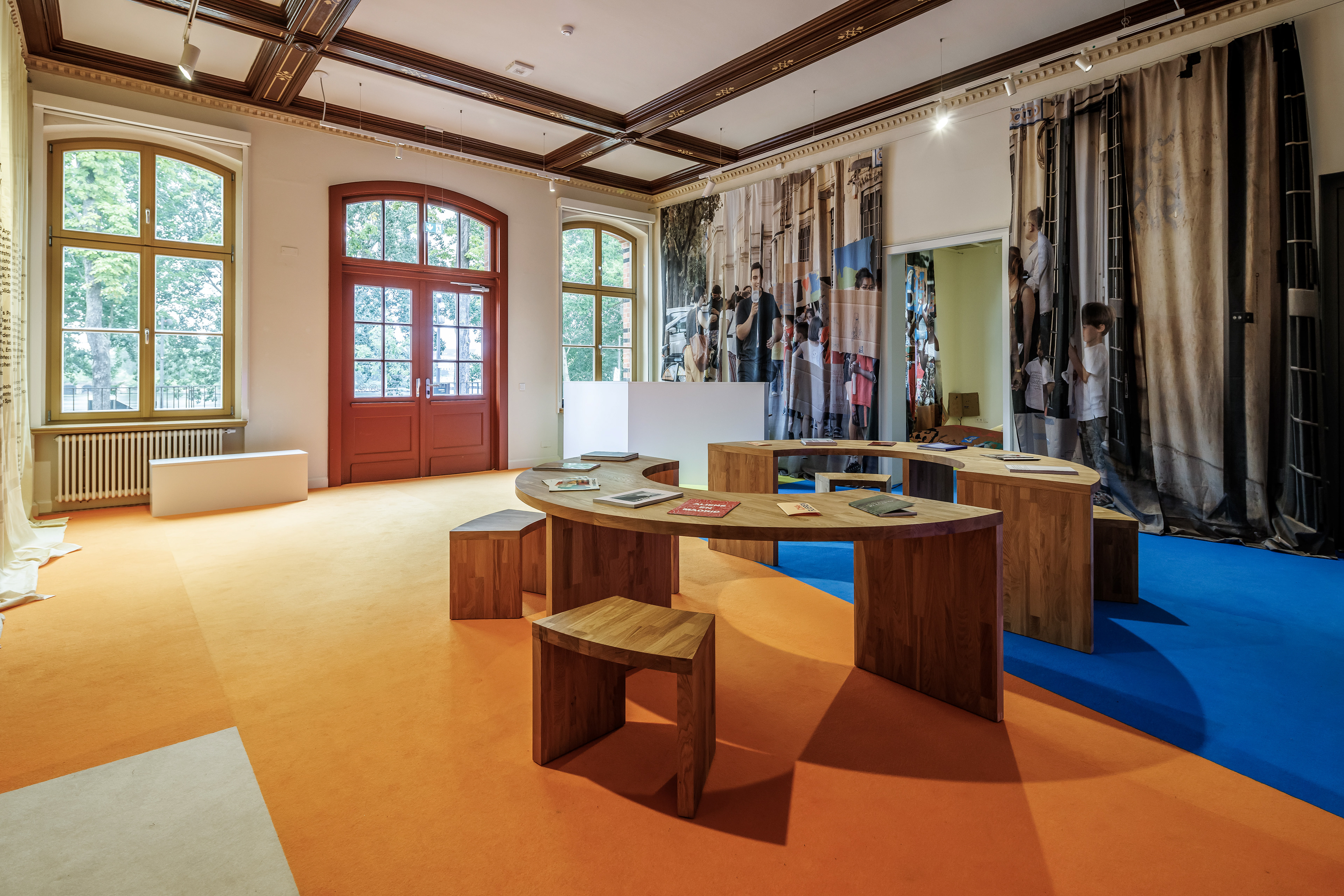 Installation View, A Place to Stay. Photographer: Frank Sperling