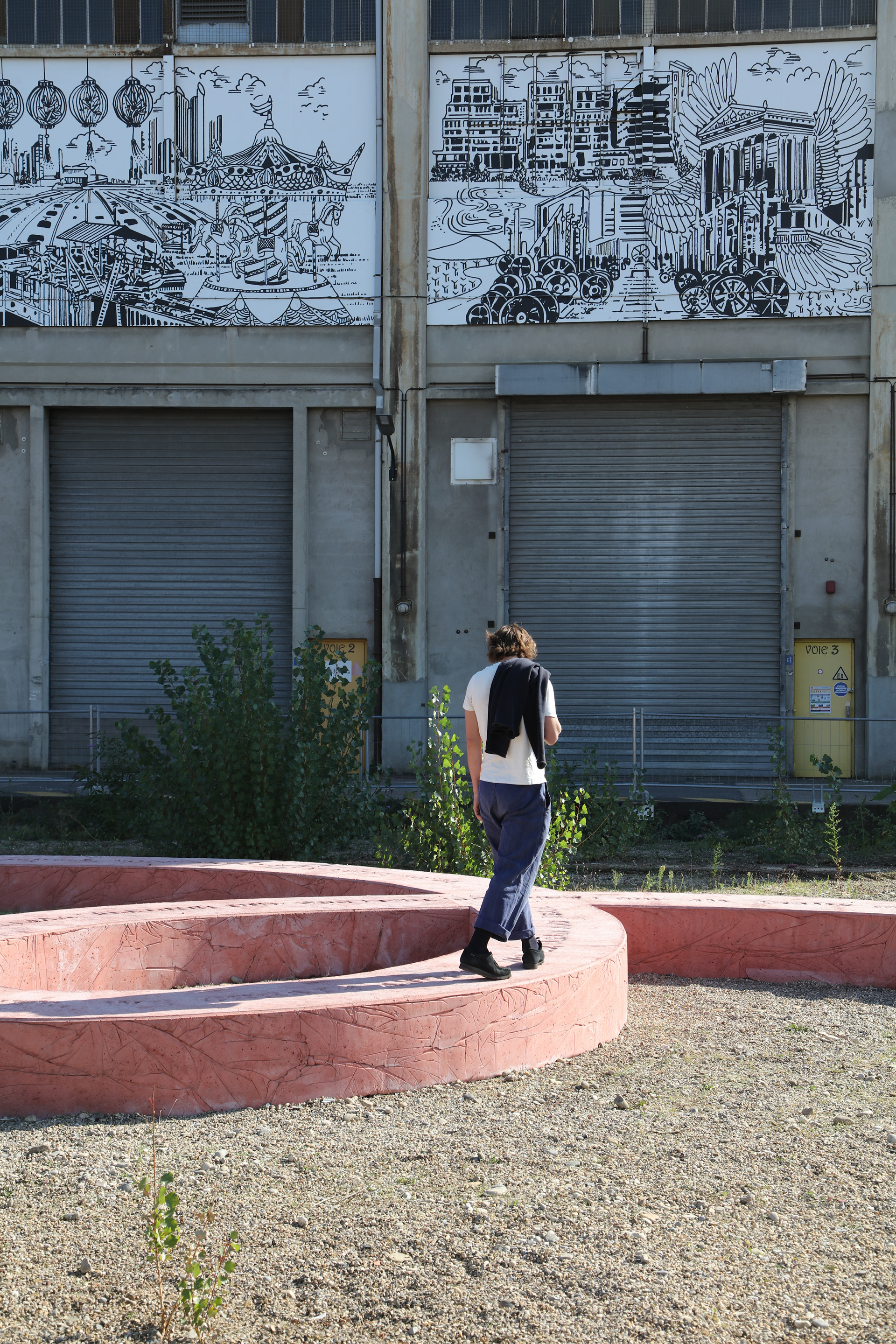Iván Argote, Un Chemin Commun - A Common Path, 2024. A Biennale de Lyon commission. On view September 2024 – January 2025. Photo by Studio Iván Argote. Courtesy of the artist.