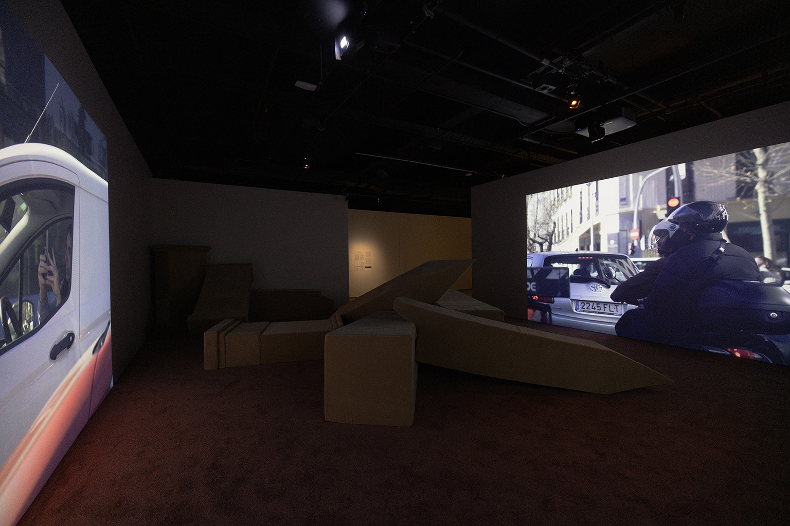 Iván Argote, Levitate, exhibition view presented at the Musée d’art contemporain de Montréal as part of MOMENTA 2025. Photo: Michael Patten.