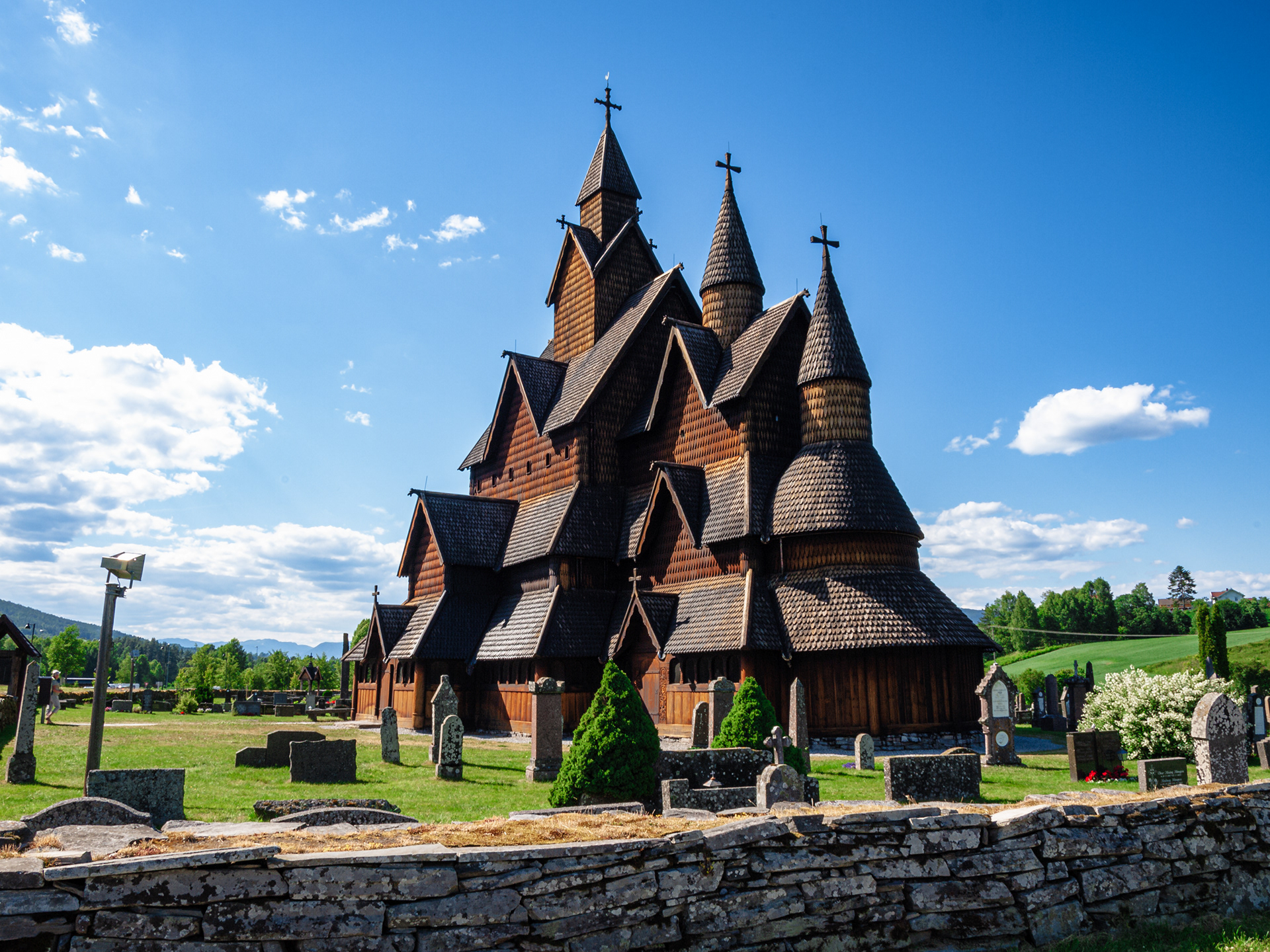 Heddal Stave Church, the largest stave church in Norway, was built in the 13th century in modern day Notodden