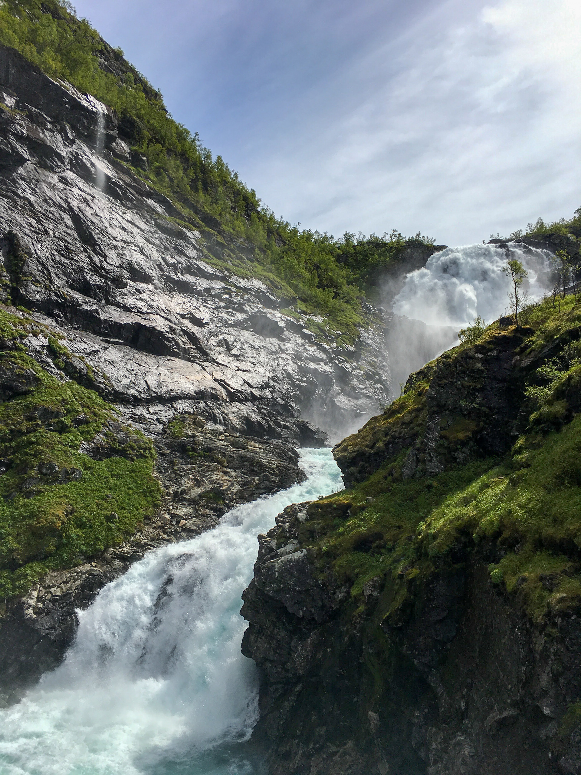 A waterfall near the city of Bergen