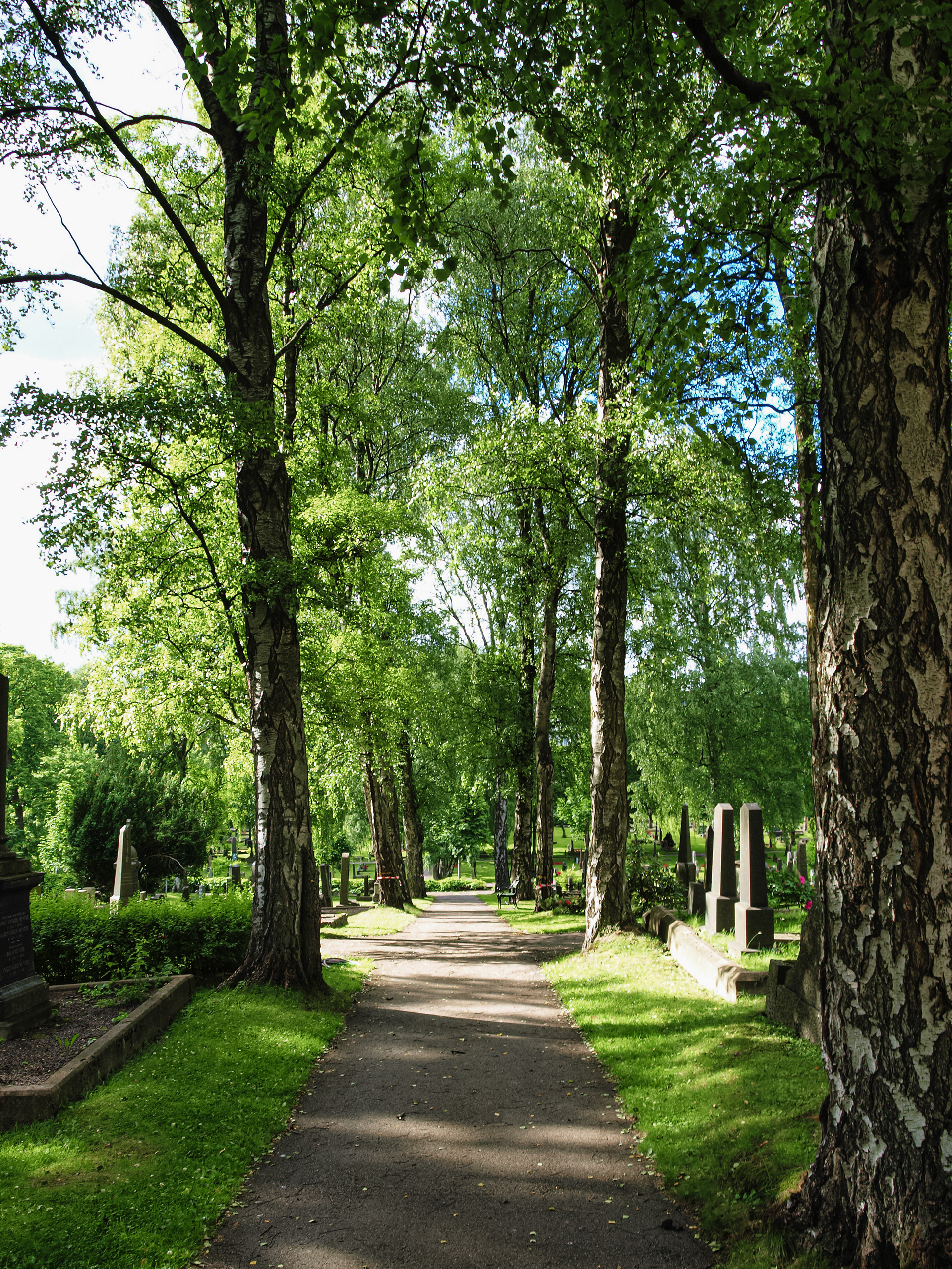 A cemetery near the Royal Palace in Oslo