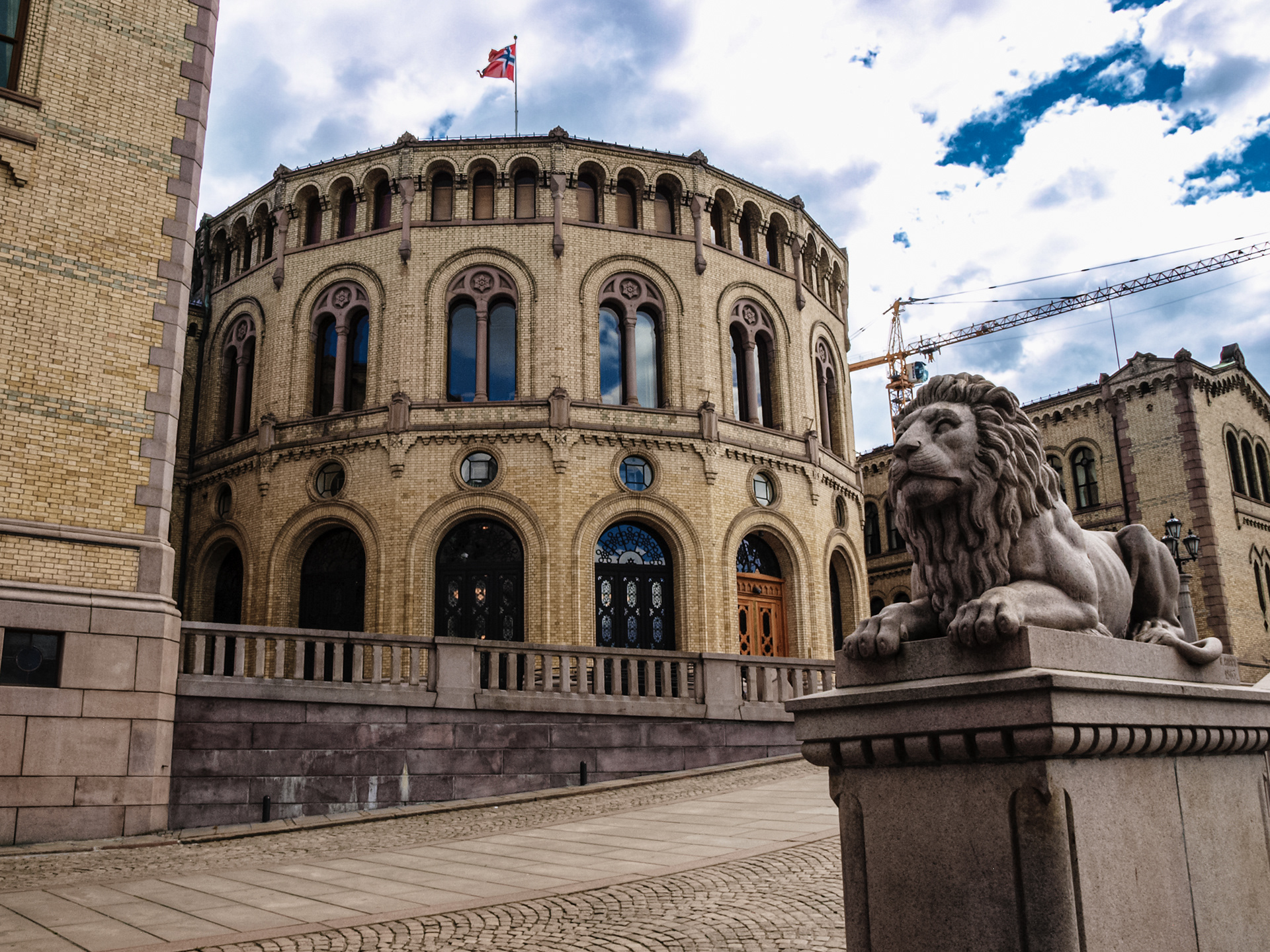 The Norwegian Parliament building in Oslo