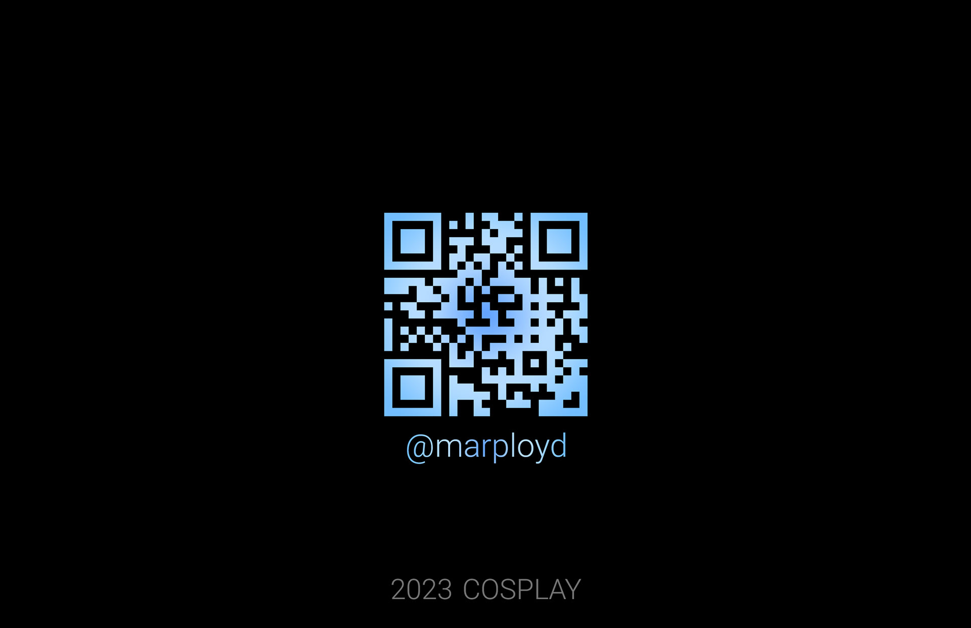 Marployd Business Card for Cosplay 2023 (back)