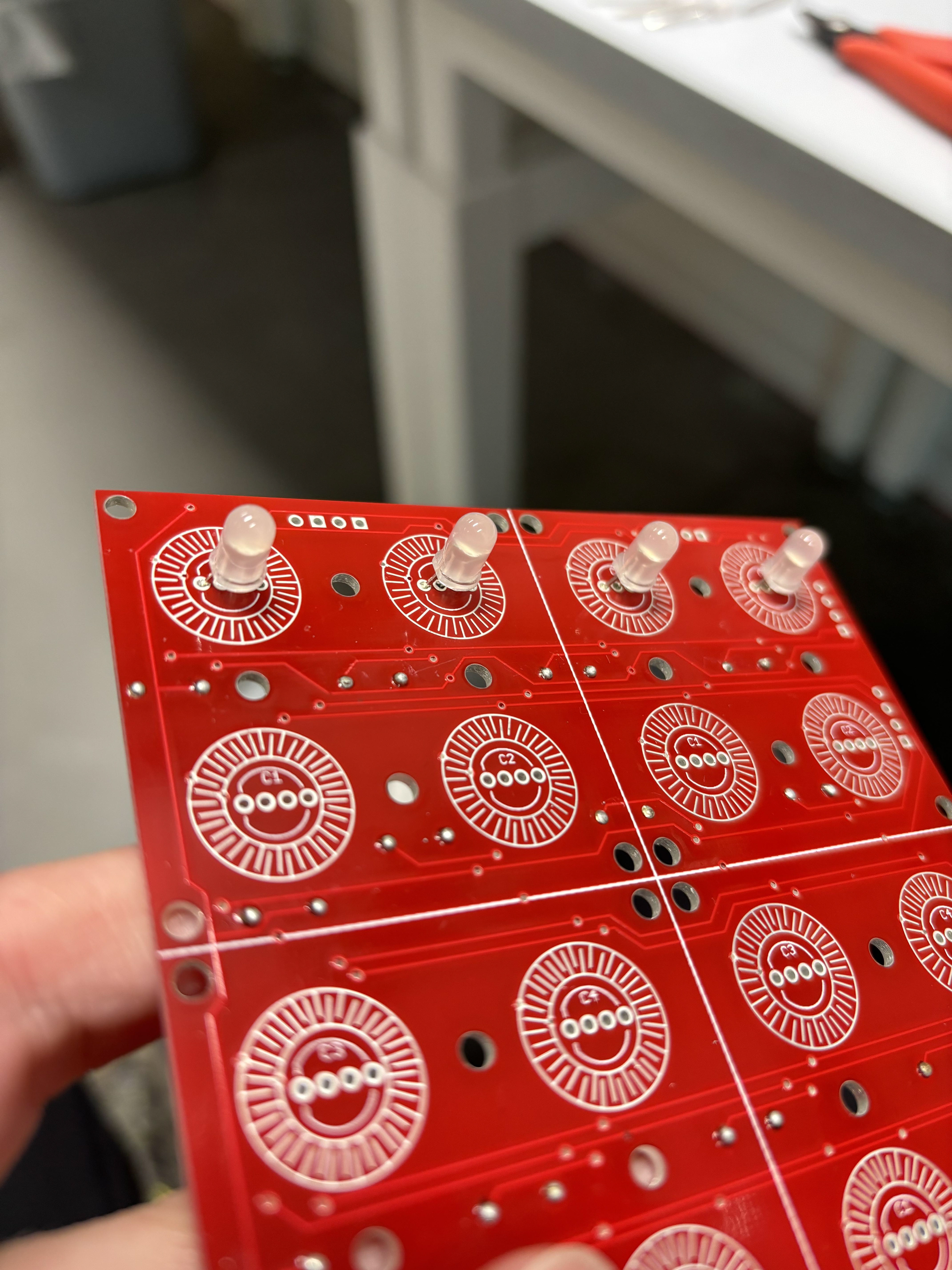 soldering LEDs
