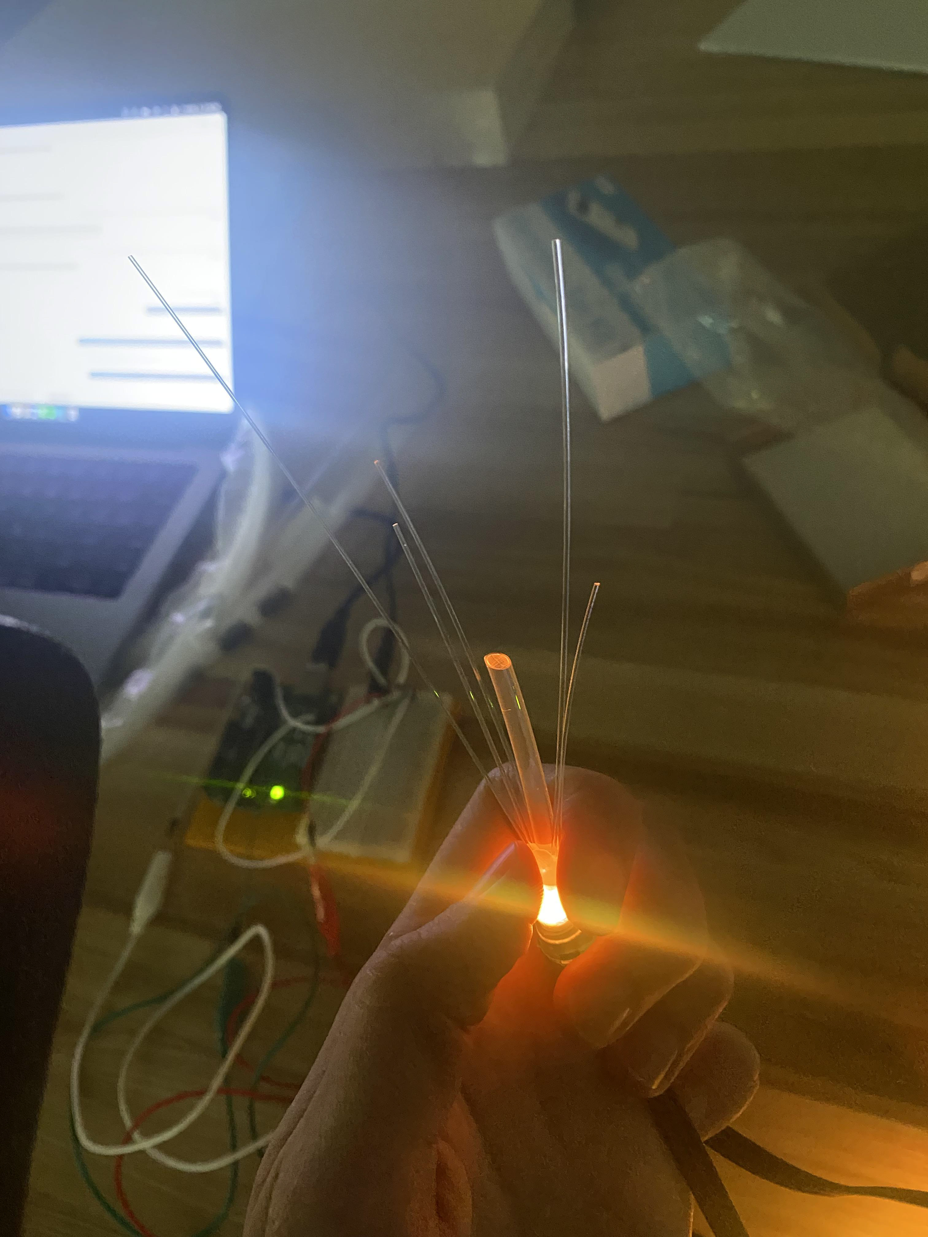 Testing light emittance