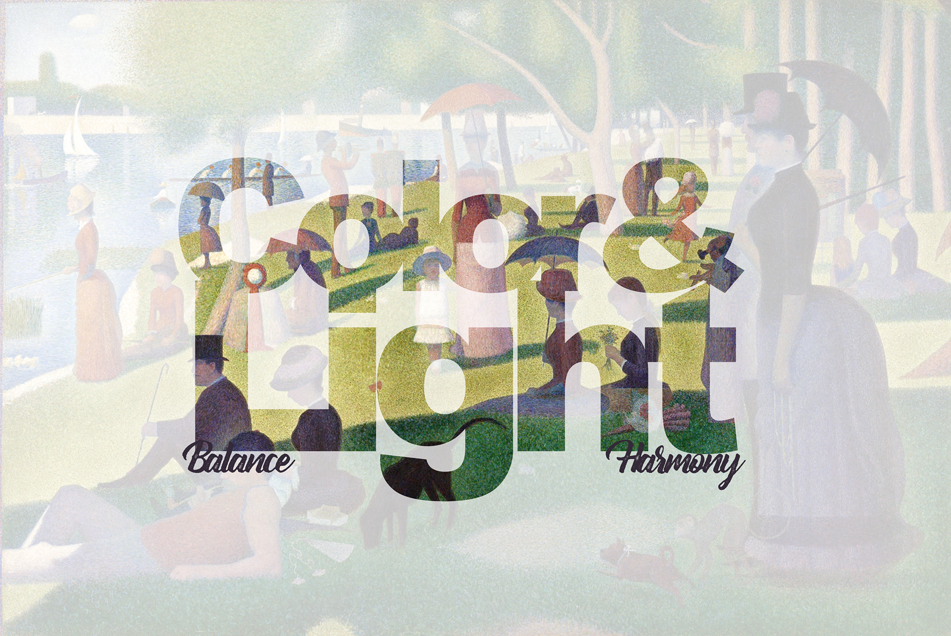 Text clipping mask over low opacity painting