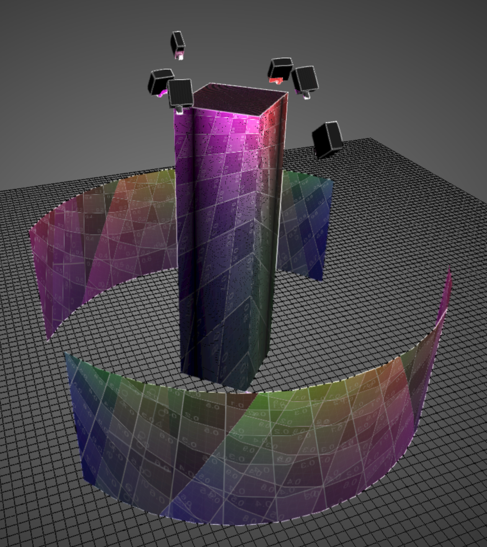 Projection angles are too steep, creating pixel distortions and resolution loss