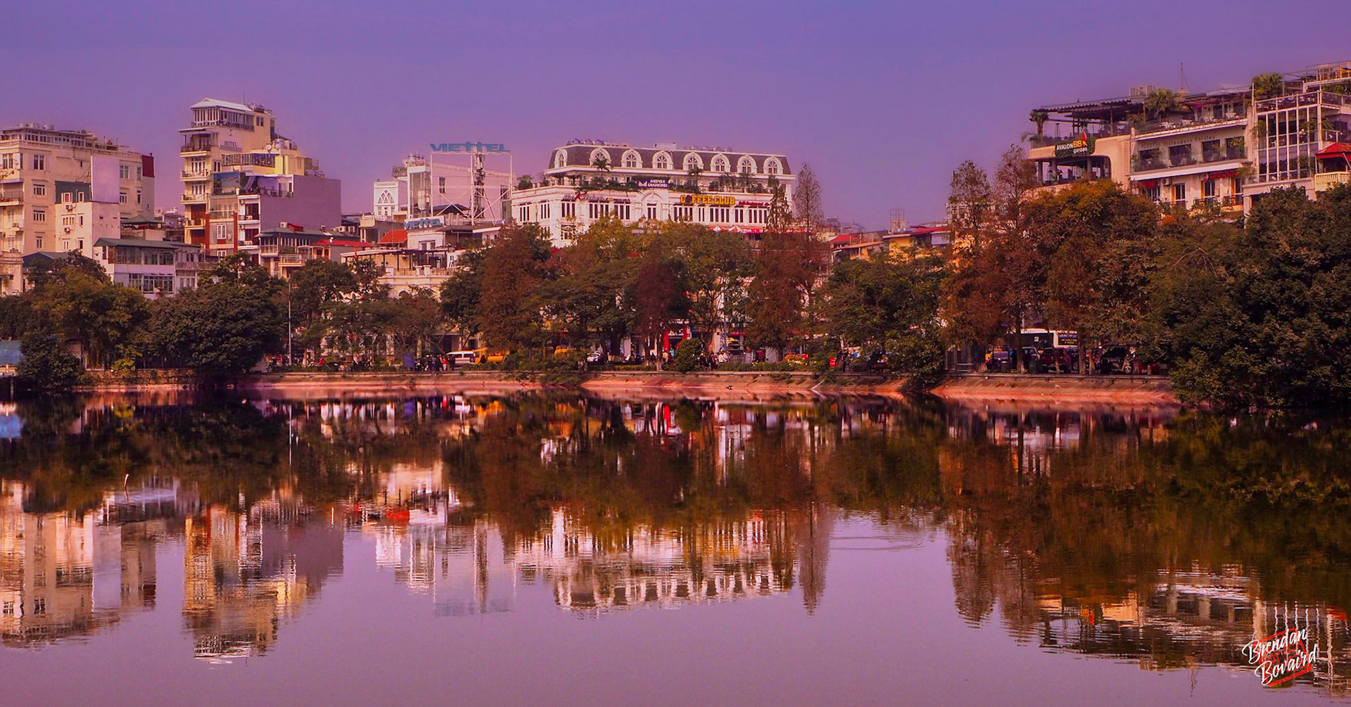 Hanoi Skyline from Hoan Kiem Lake