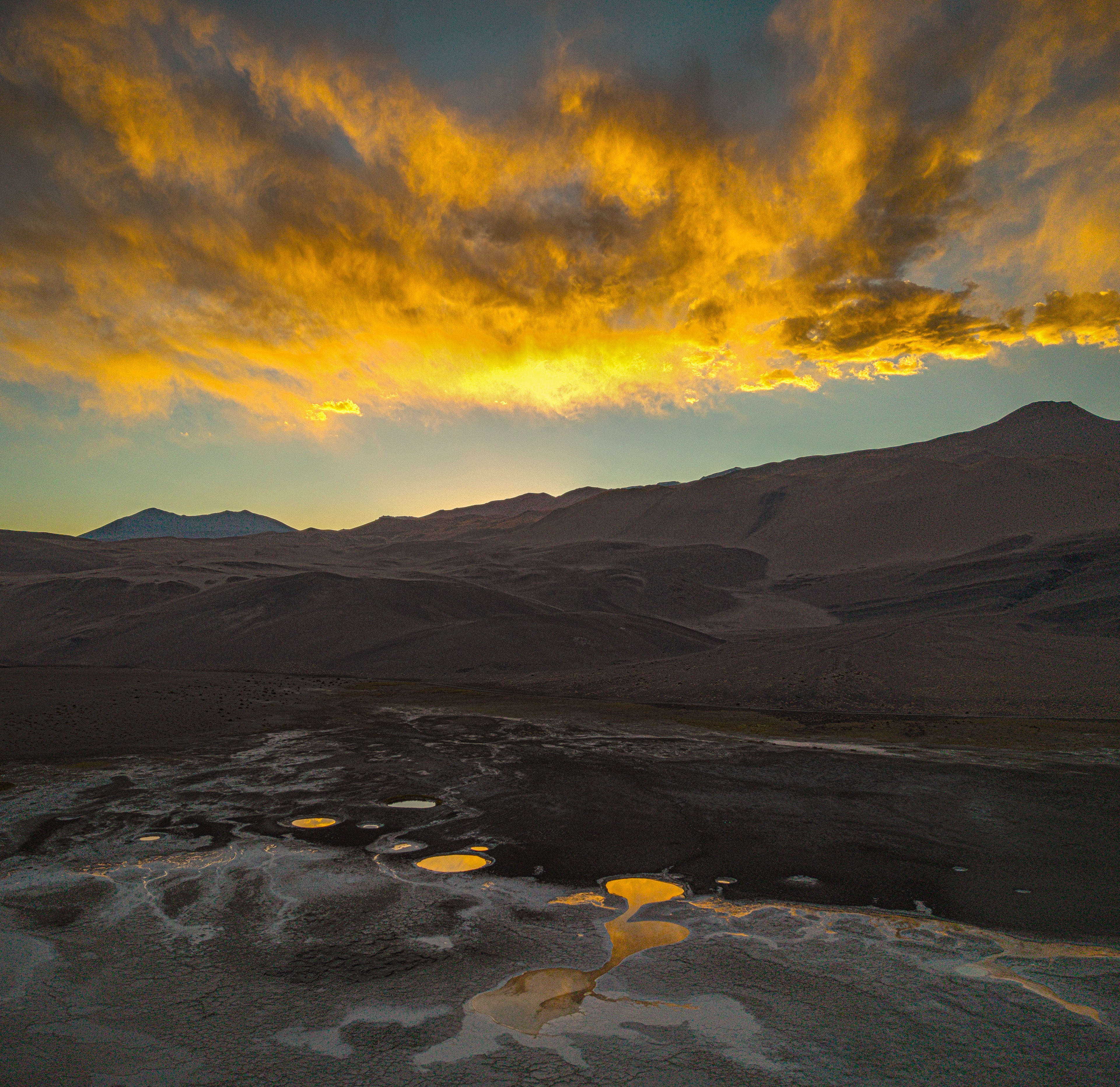 Sunset over Los Oyos de Campo
