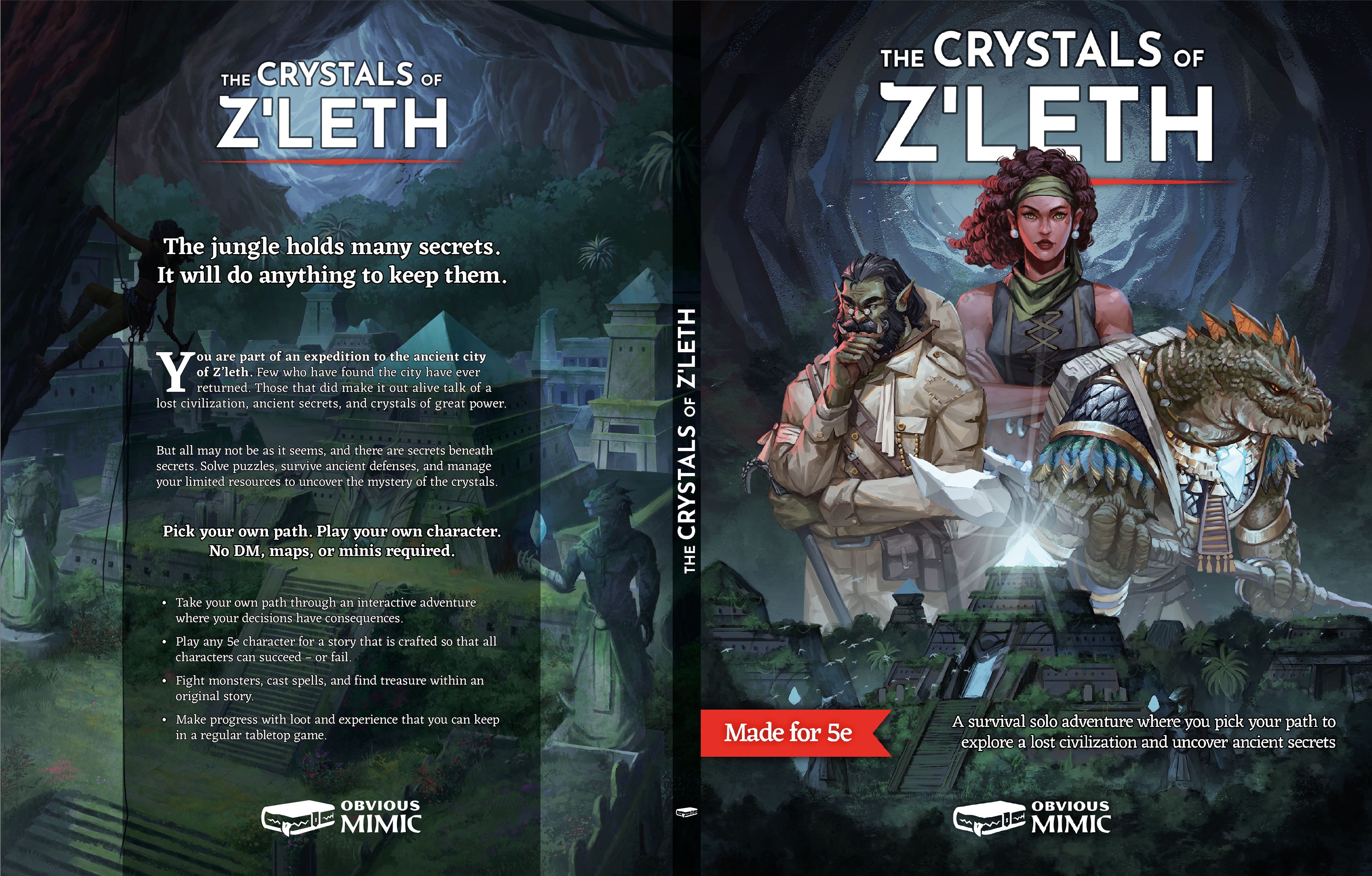 "The Crystals of Z'leth", a solo adventure β Obvious Mimic β March 2024