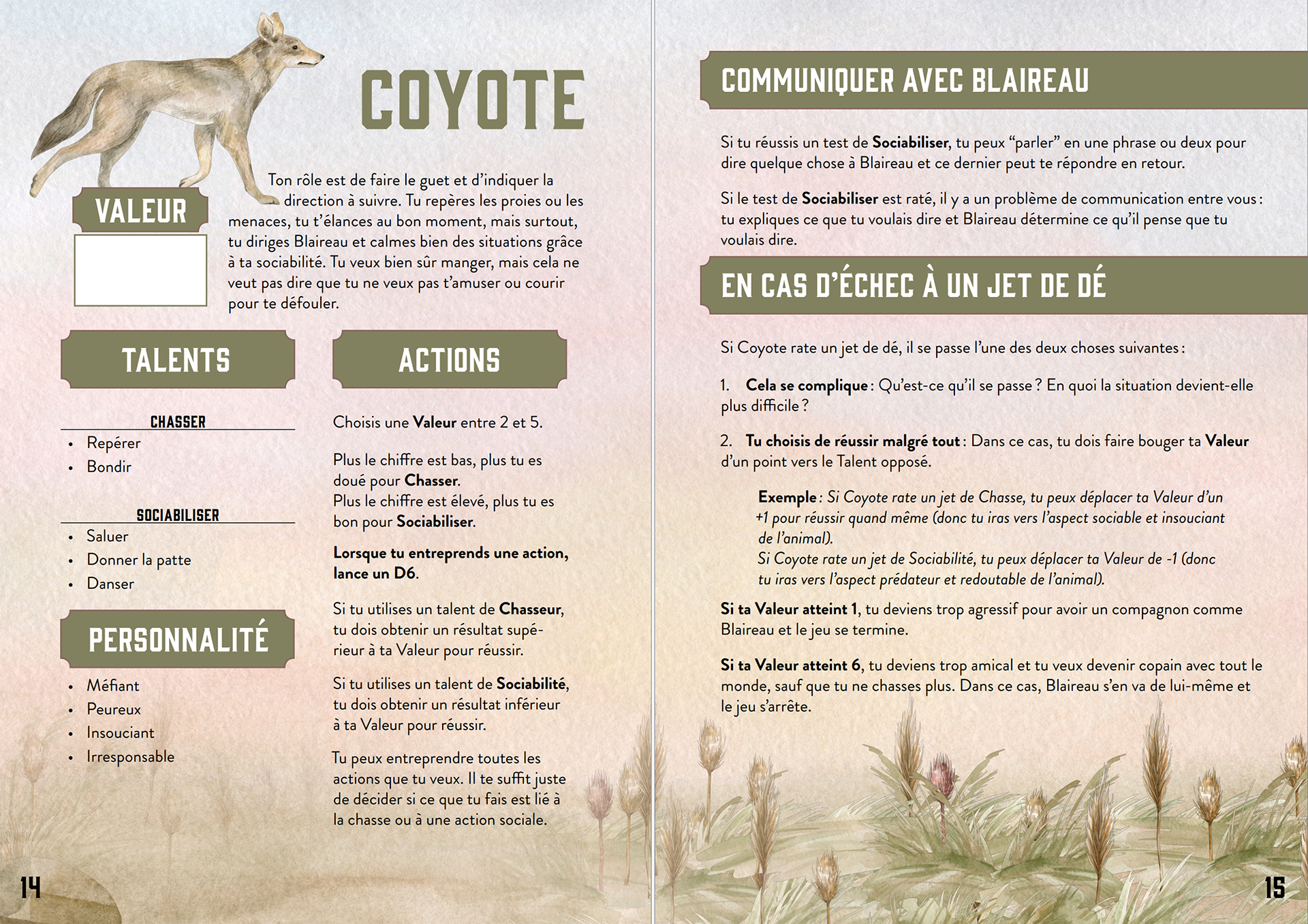"Badger + Coyote" β French version