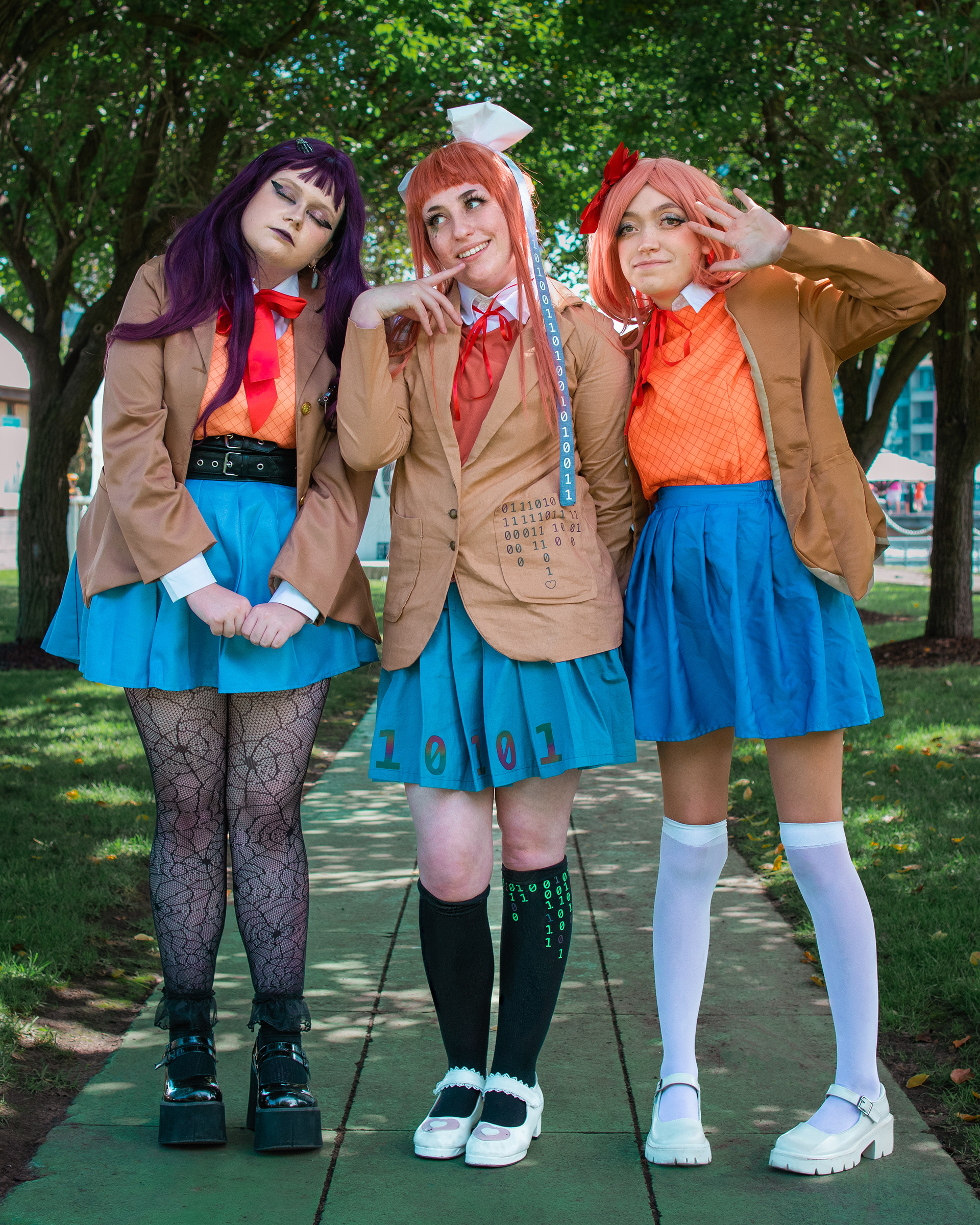 @frightfulfungi, @bee.rex_cosplay & @cherrybear_cos