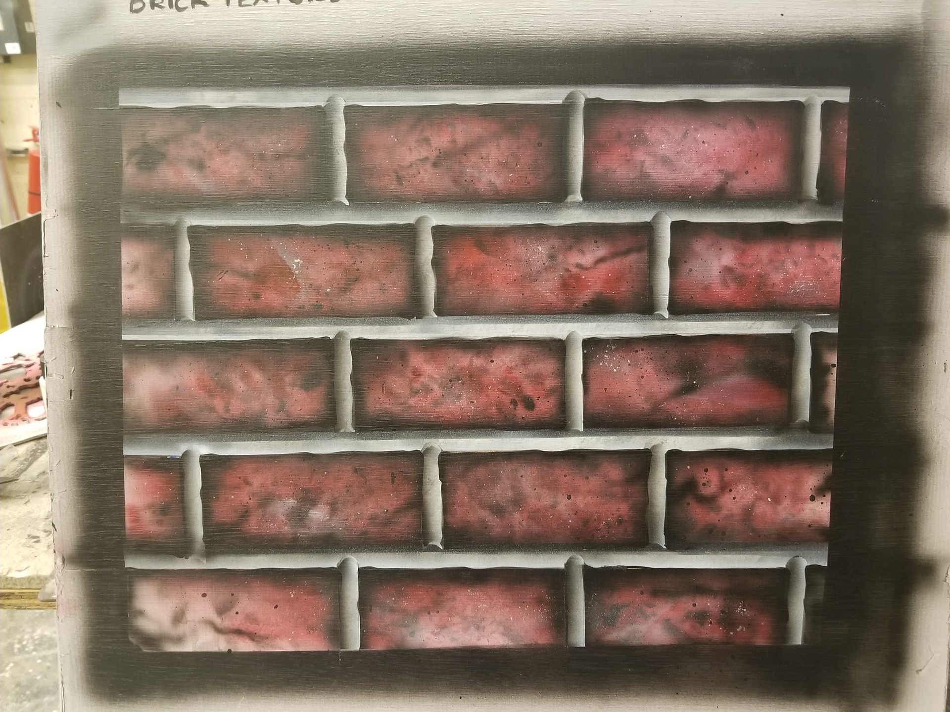 airbrushed brick
