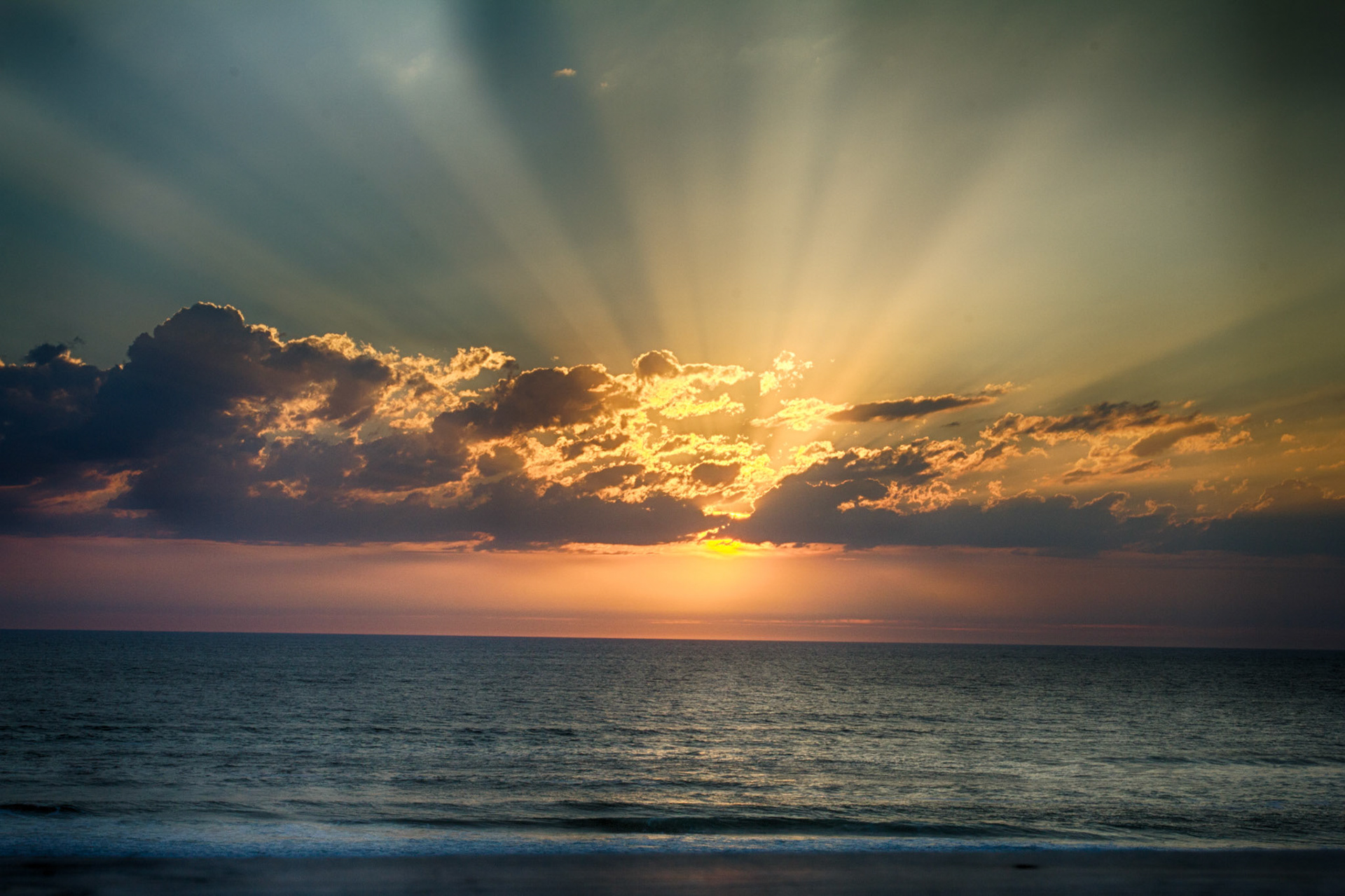 Zonsondergang Atlantische Oceaan