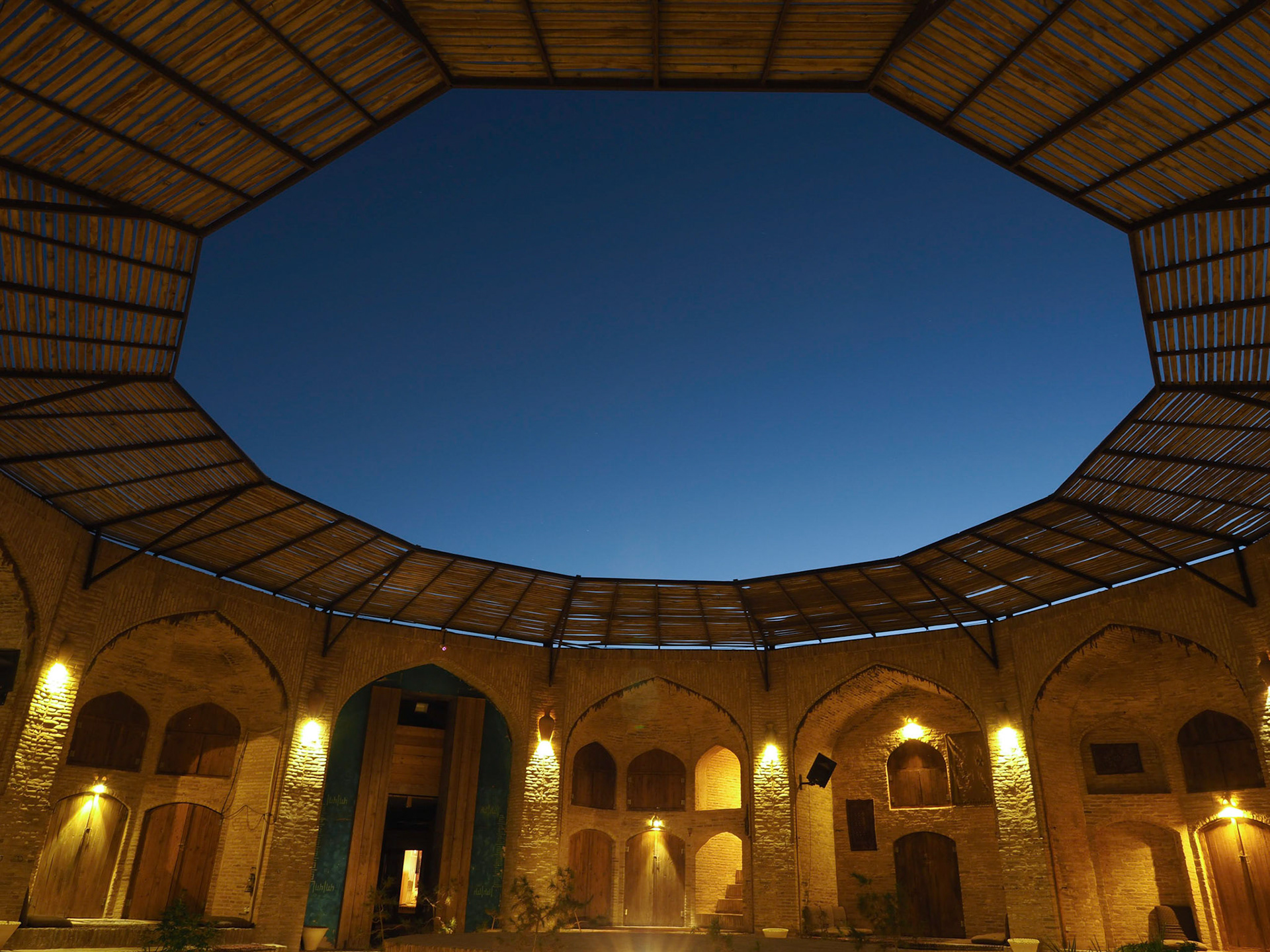 Zein-o-din Caravanserai, a converted hotel dating to the 16th century, built along the ancient Silk Road.