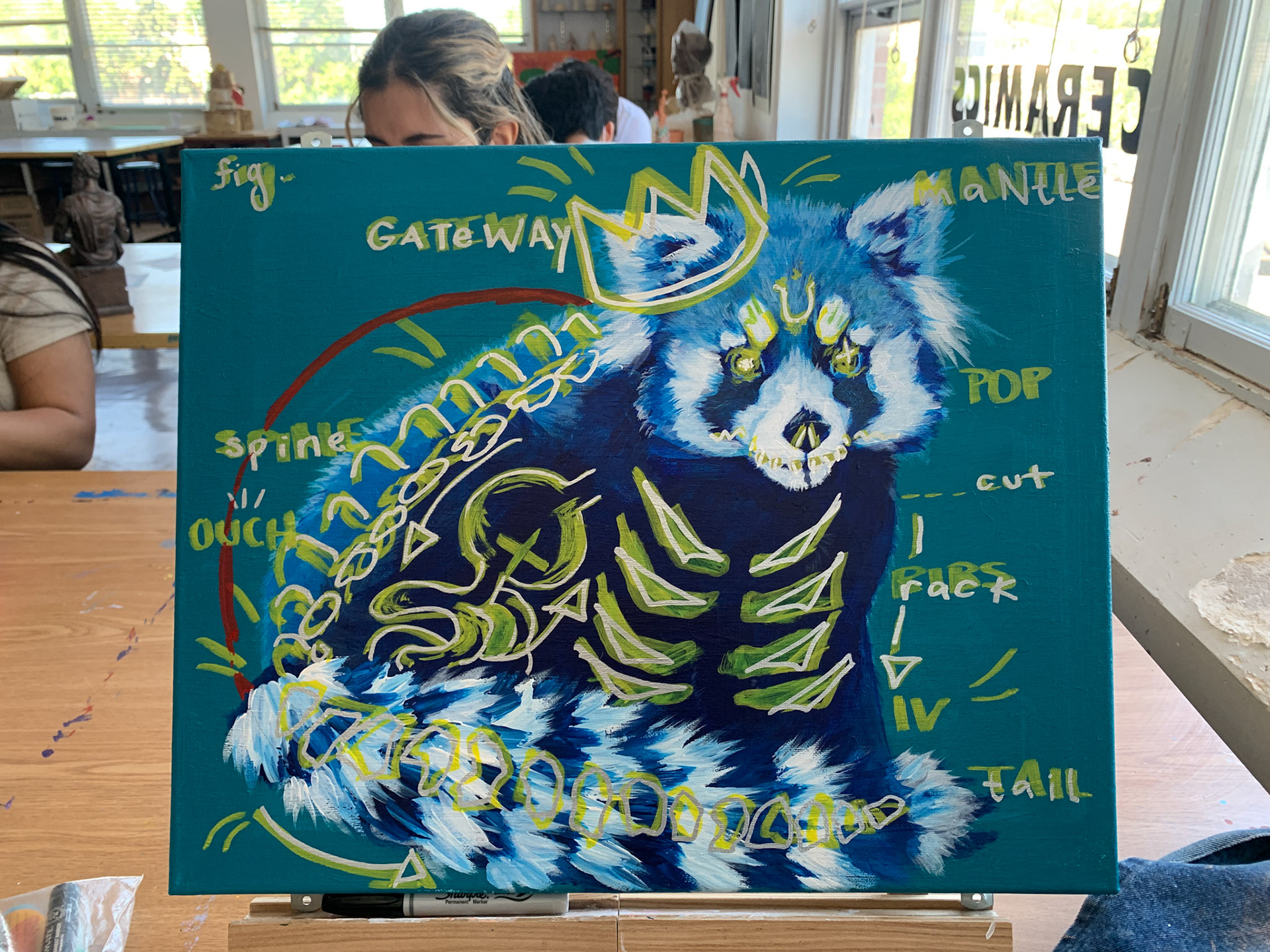 "Anatomy" 2020-2021 | Paint markers, acrylic paint