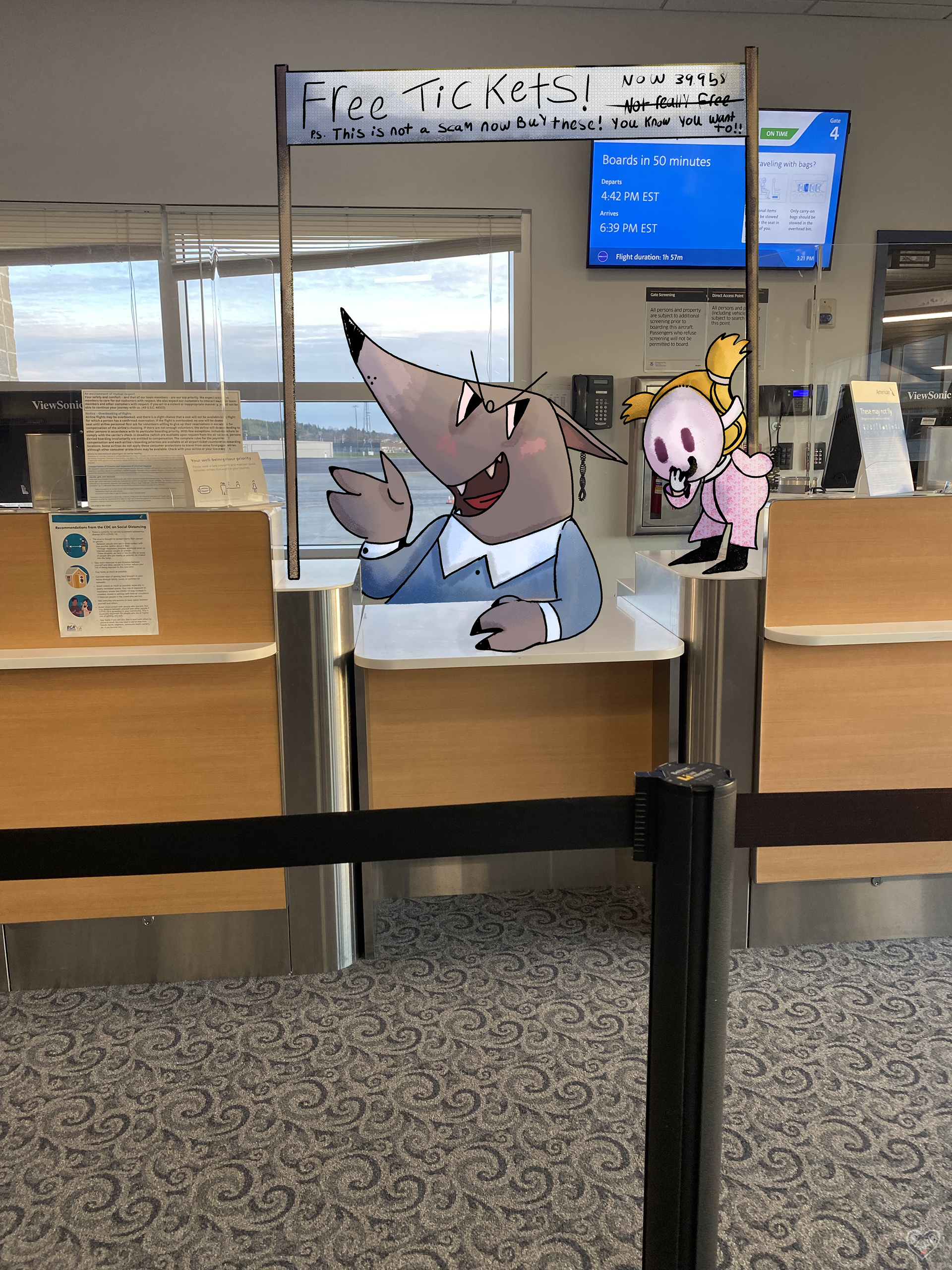 Free ticket Scam