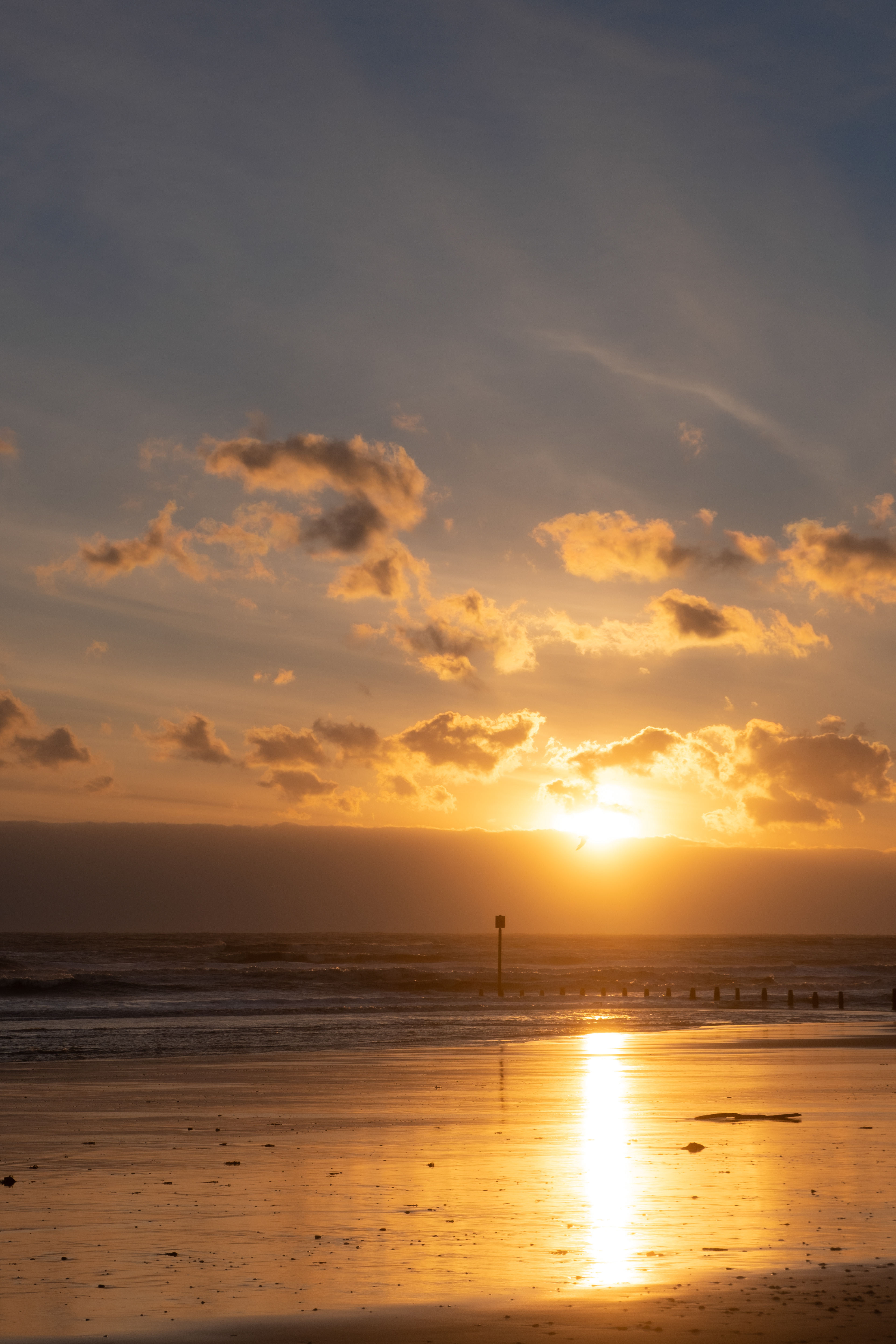 Golden hour at Blyth Beach