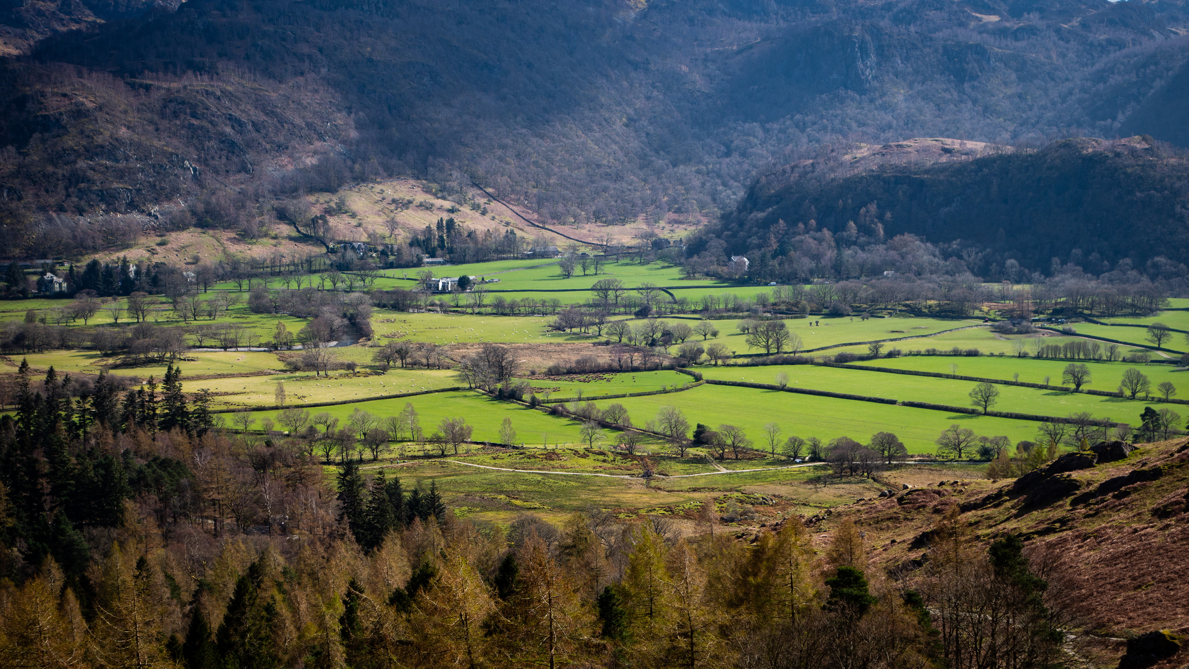 View from Castle Crag, Grange, Lake District