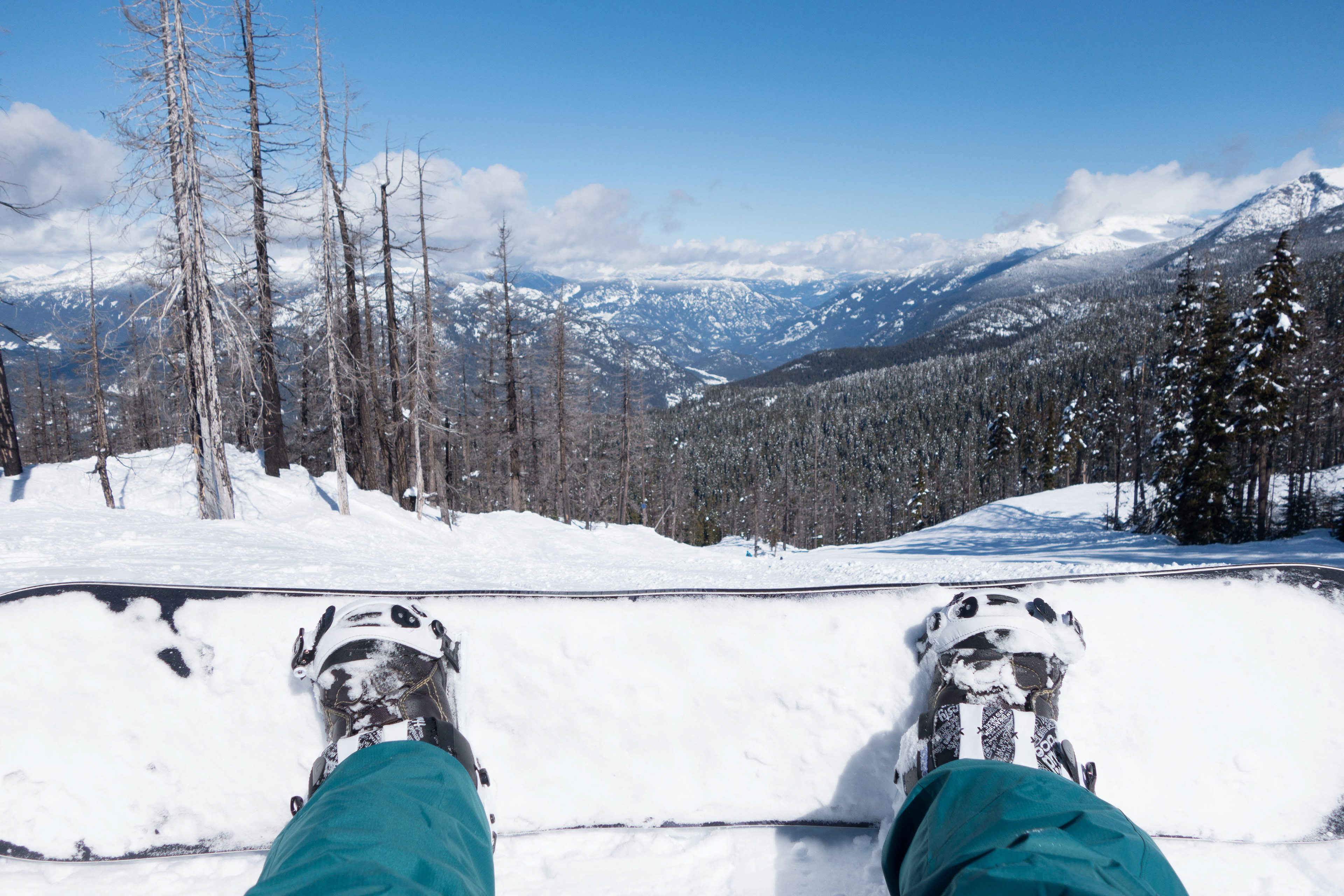 Ready to snowboard