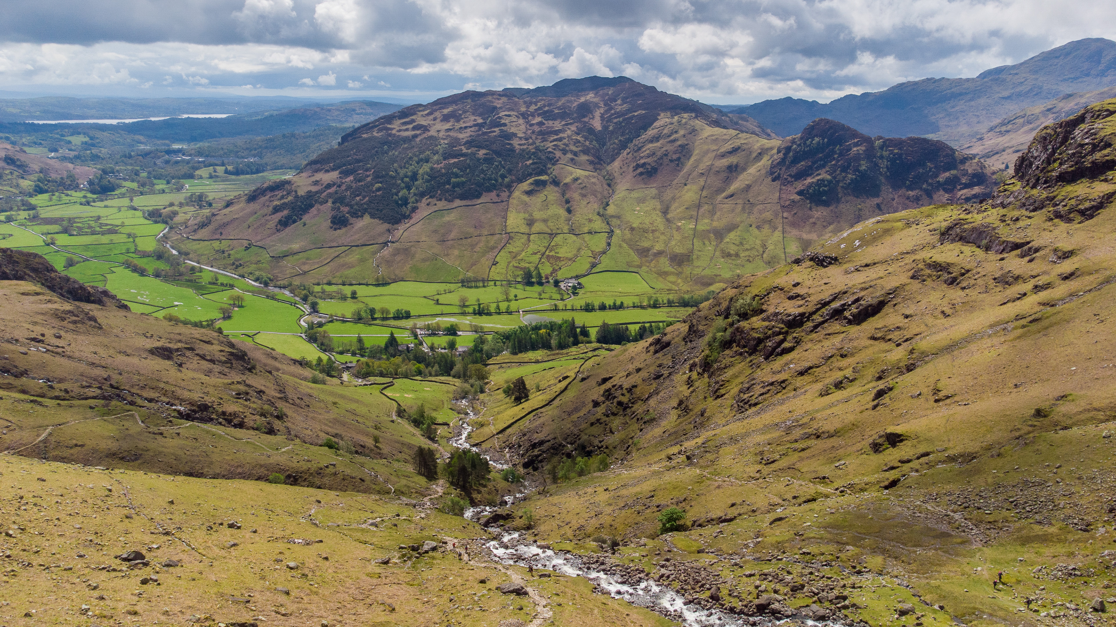 Looking back from Stickle Gill