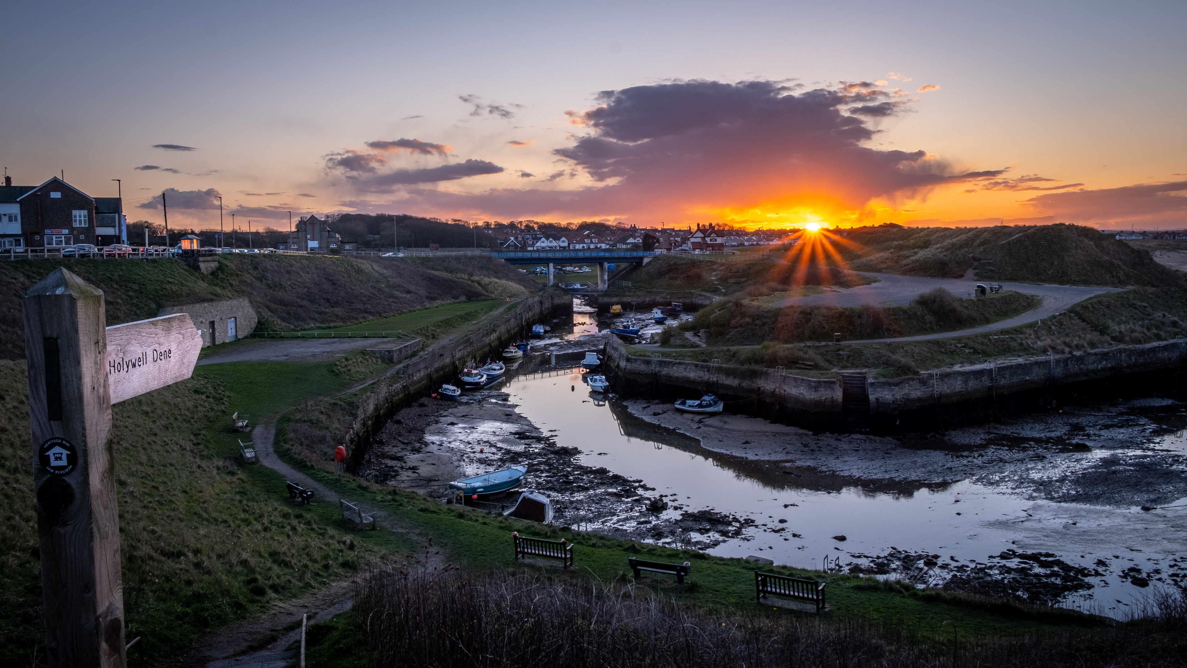Seaton Sluice Sunset