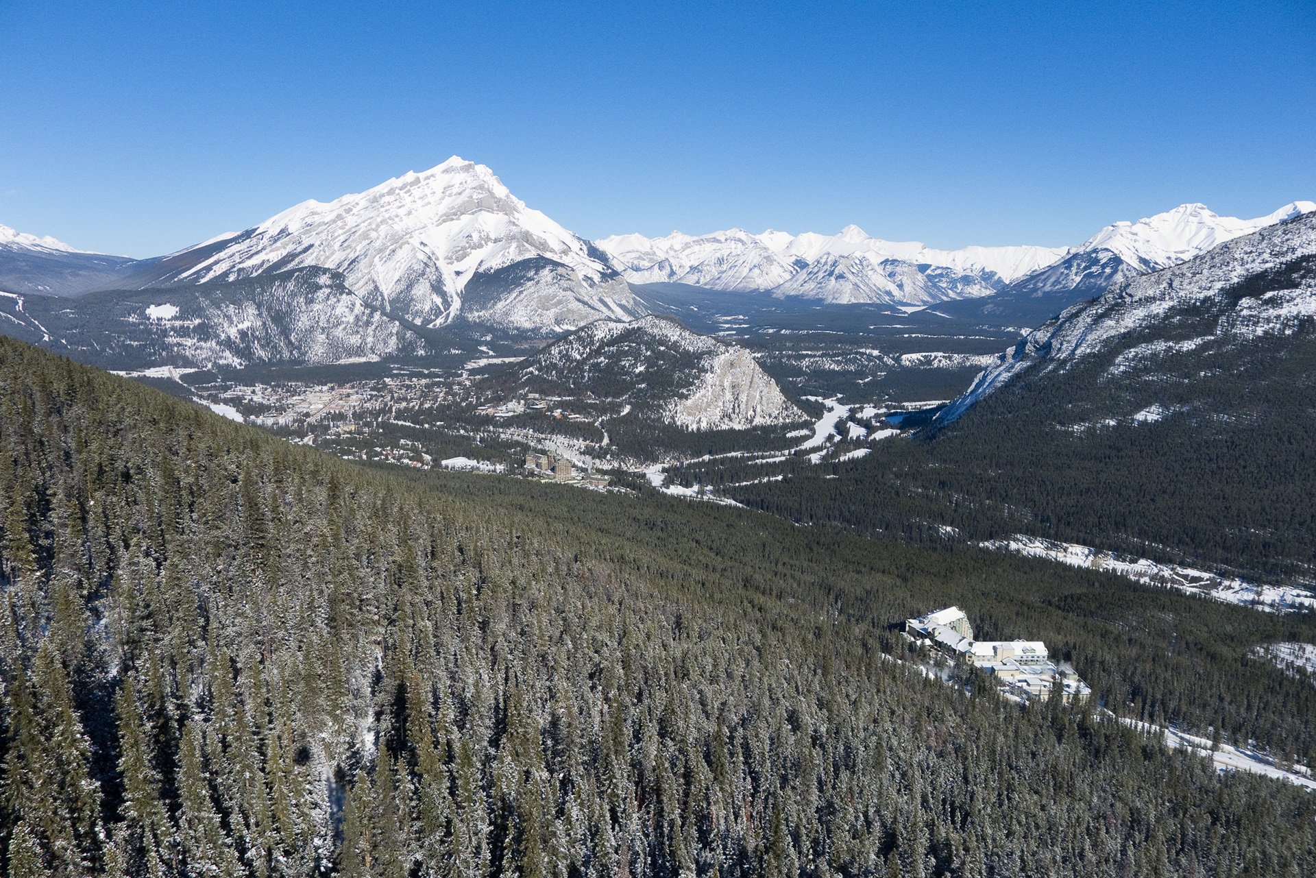 View from Banff gondola