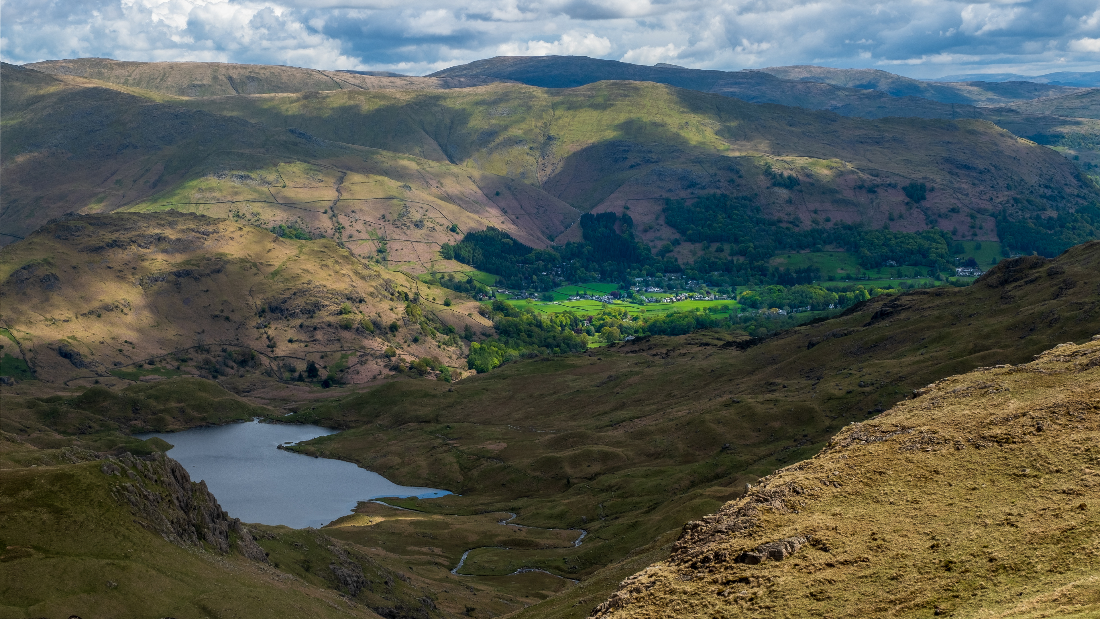 Looking down from Sargent Man