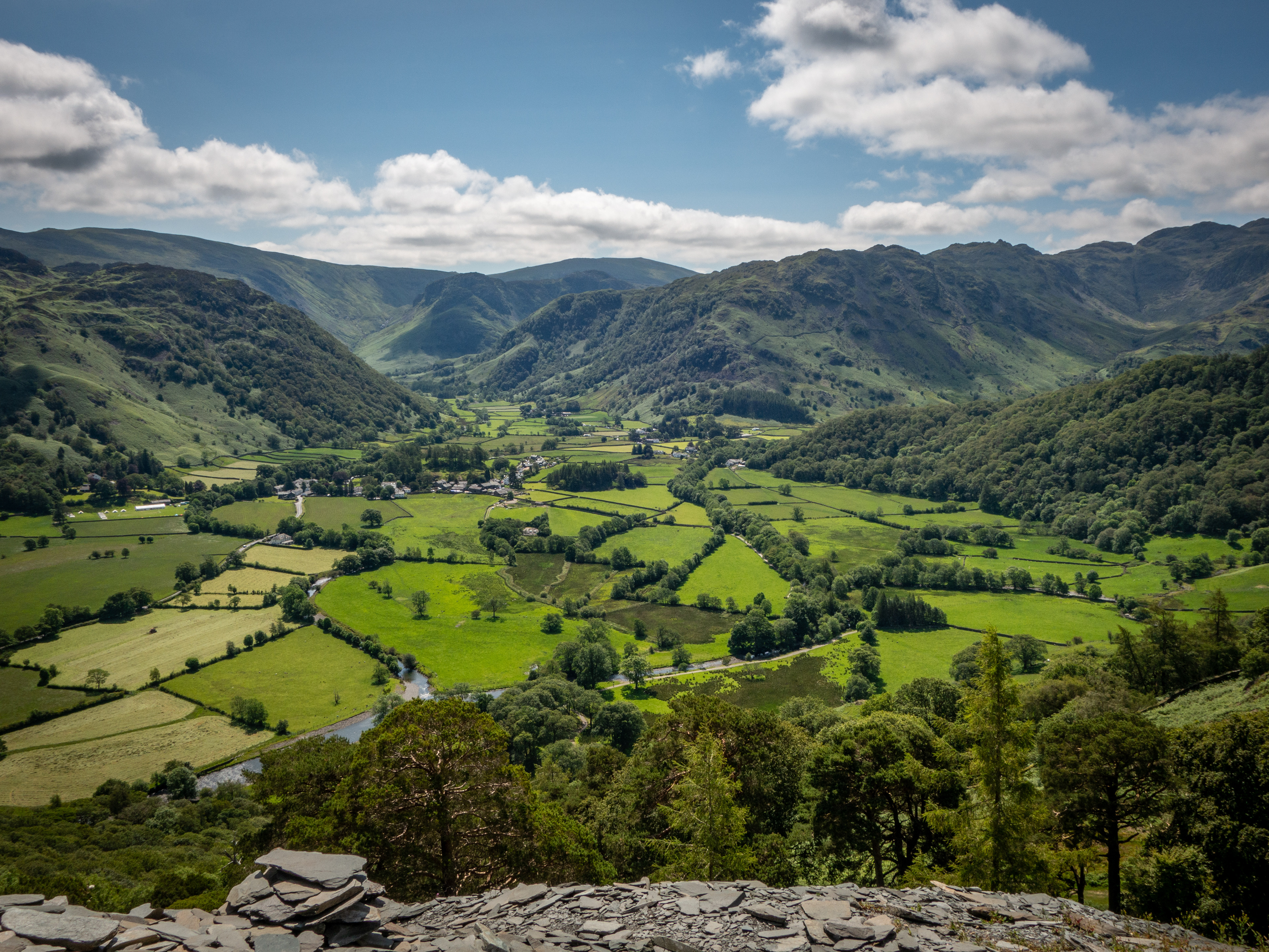 View from Castle Crag, Grange, Lake District