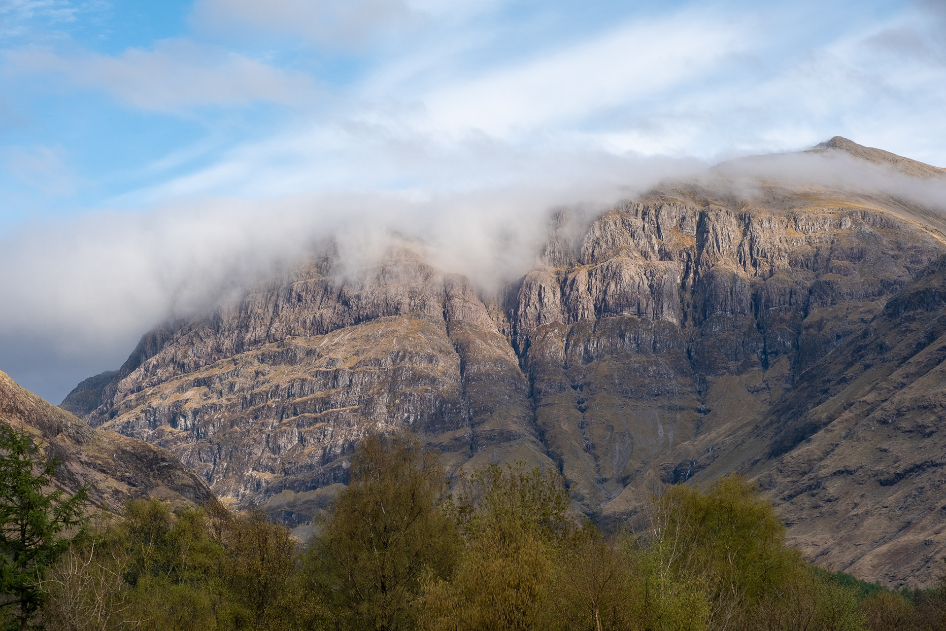 Cloud over Scottish Mountain
