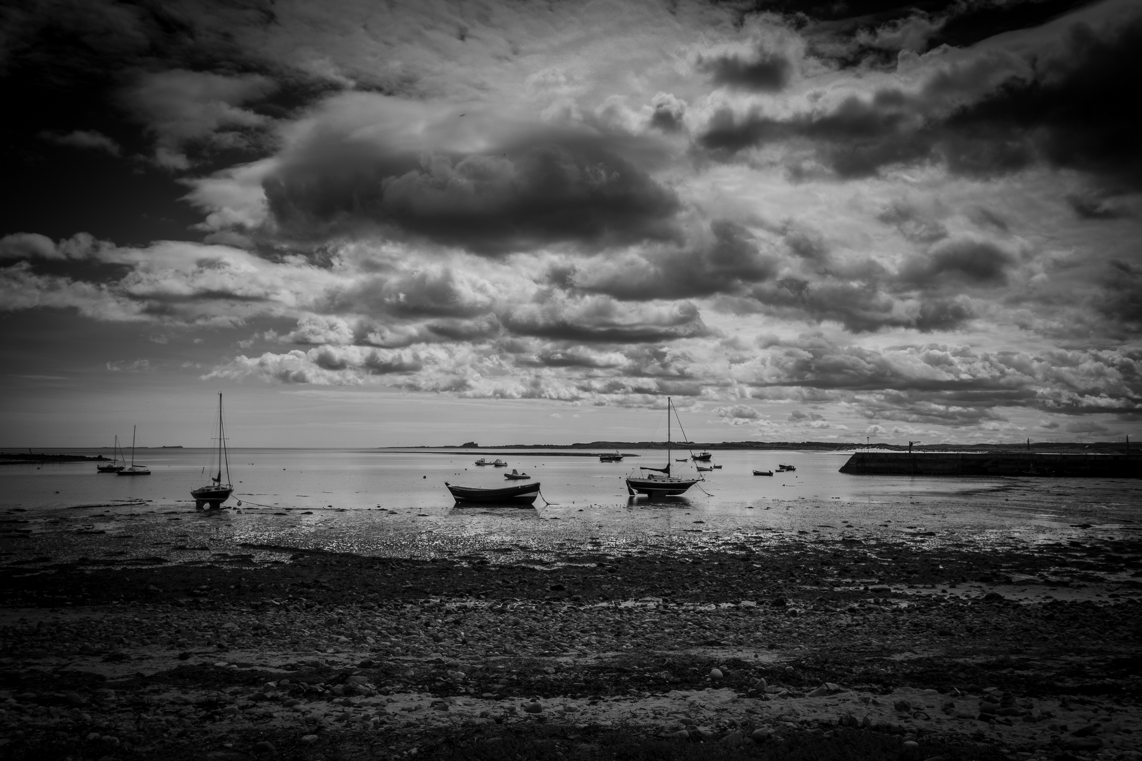 Boats at Lindisfarne