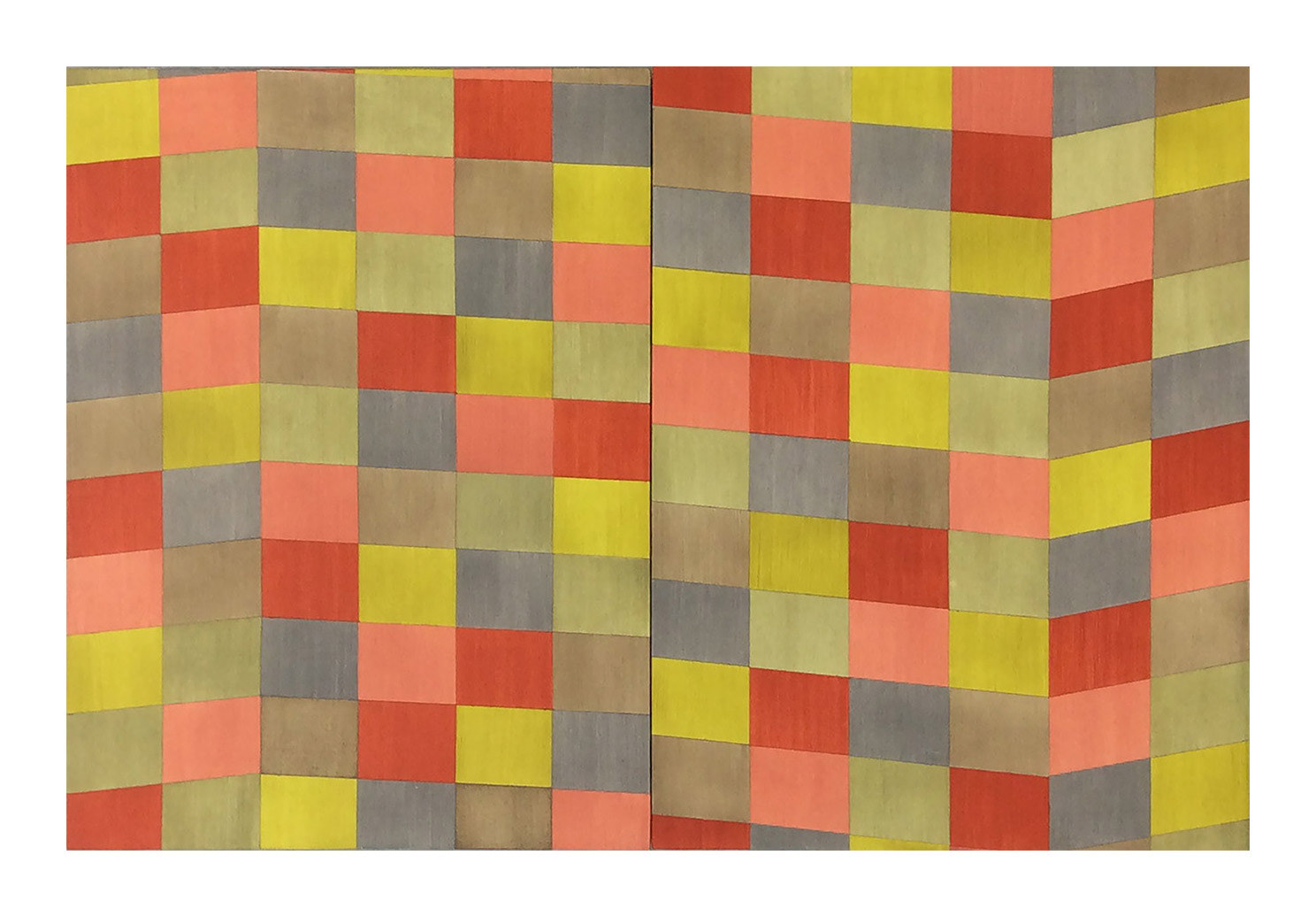 RAWM (diptych), 2016 - acrylic on plywood - 40 x 30 (each panel)