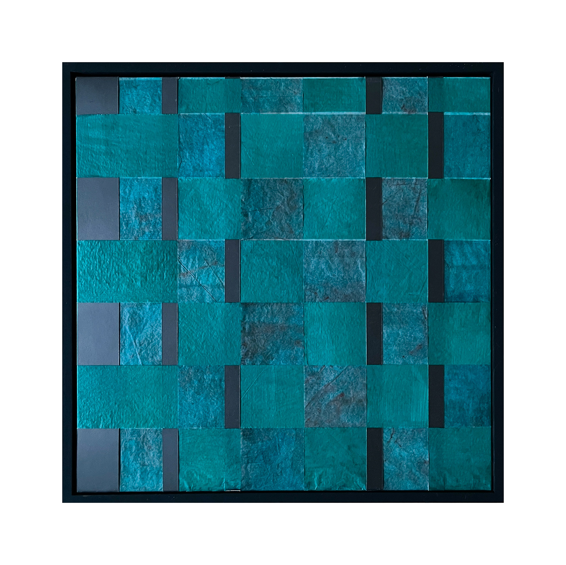 Woven Drawing 27, 2026 - ink on glassine & graphite on Heritage paper - 43 x 43 cm