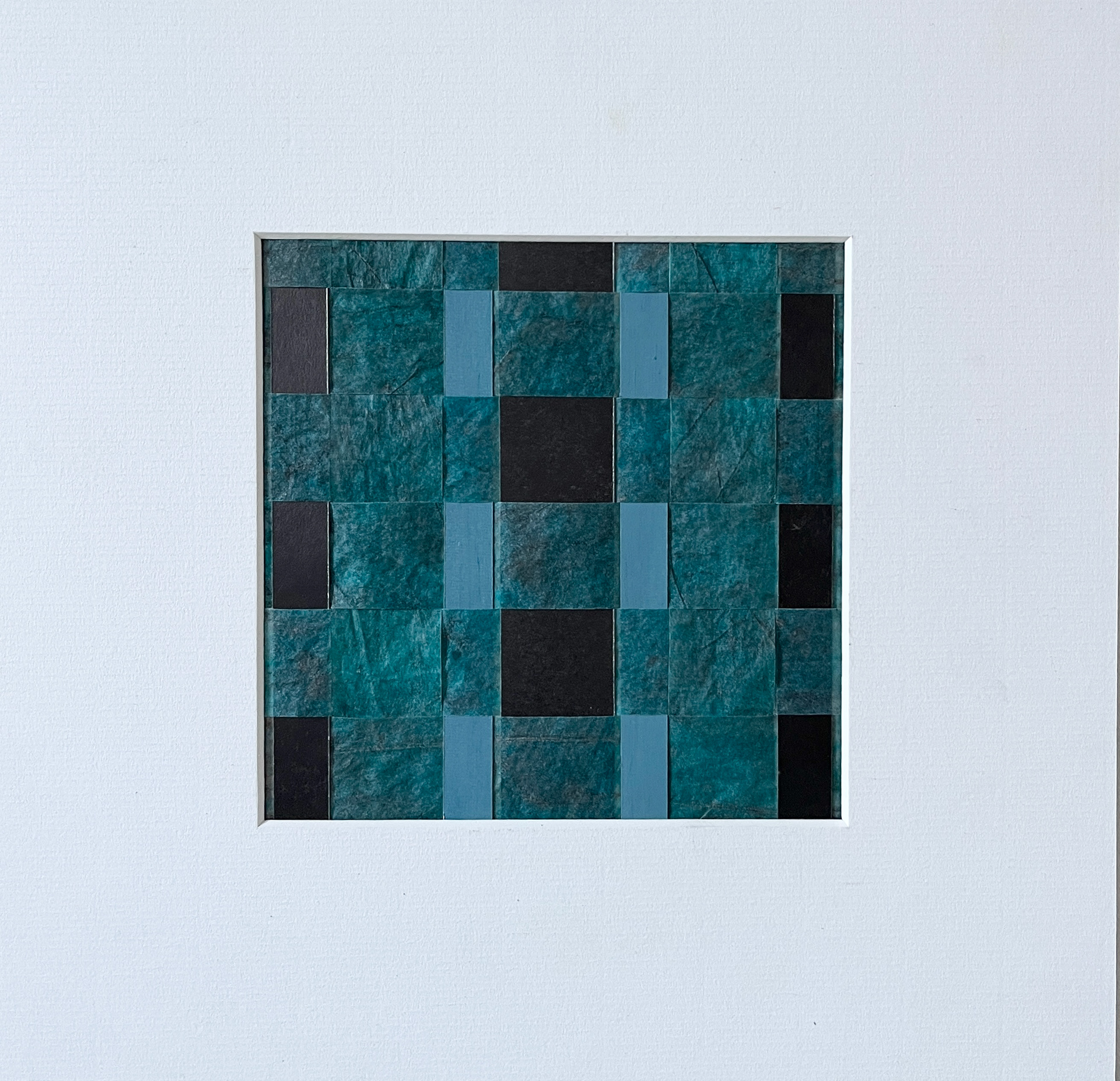 Woven Drawing 22 - ink on glassine paper & graphite & pastel on Heritage paper