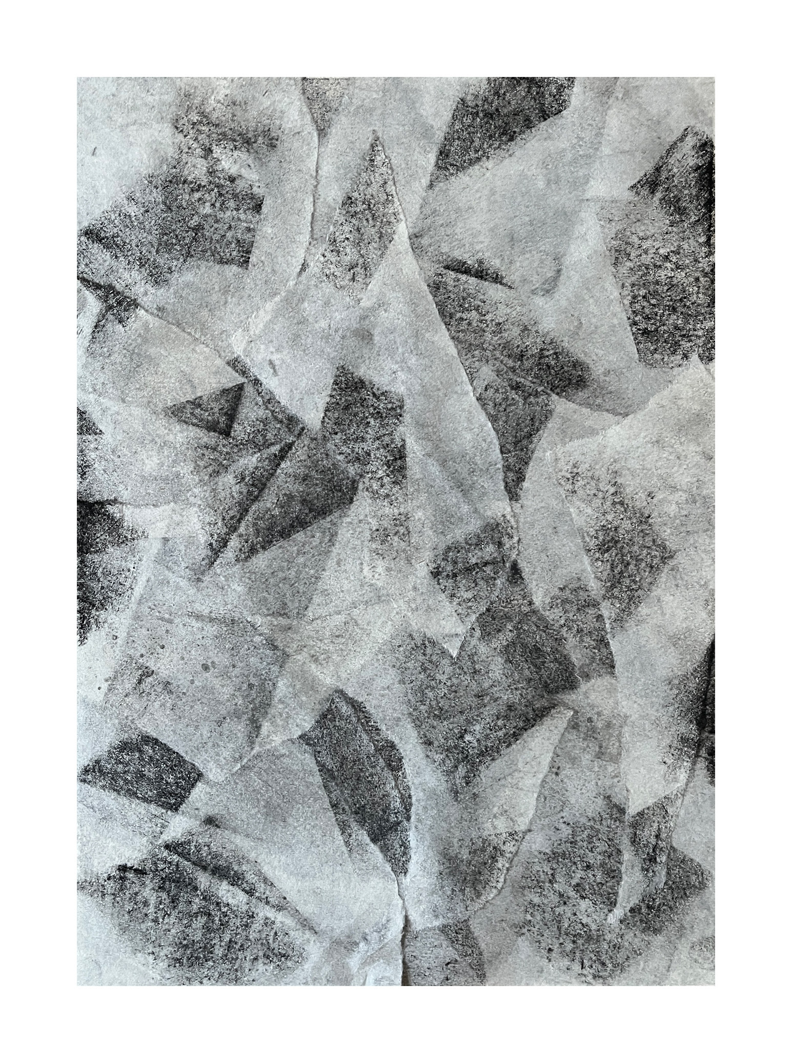  Black White 2, 2026 - graphite & charcoal on Japanese paper on Fabriano - A4