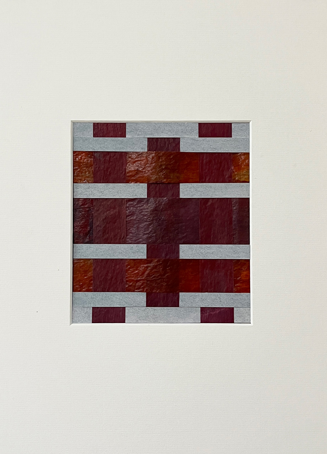 Woven Drawing 2 - ink on glassine & soft pastel on Heritage paper - 40 x 30 cm