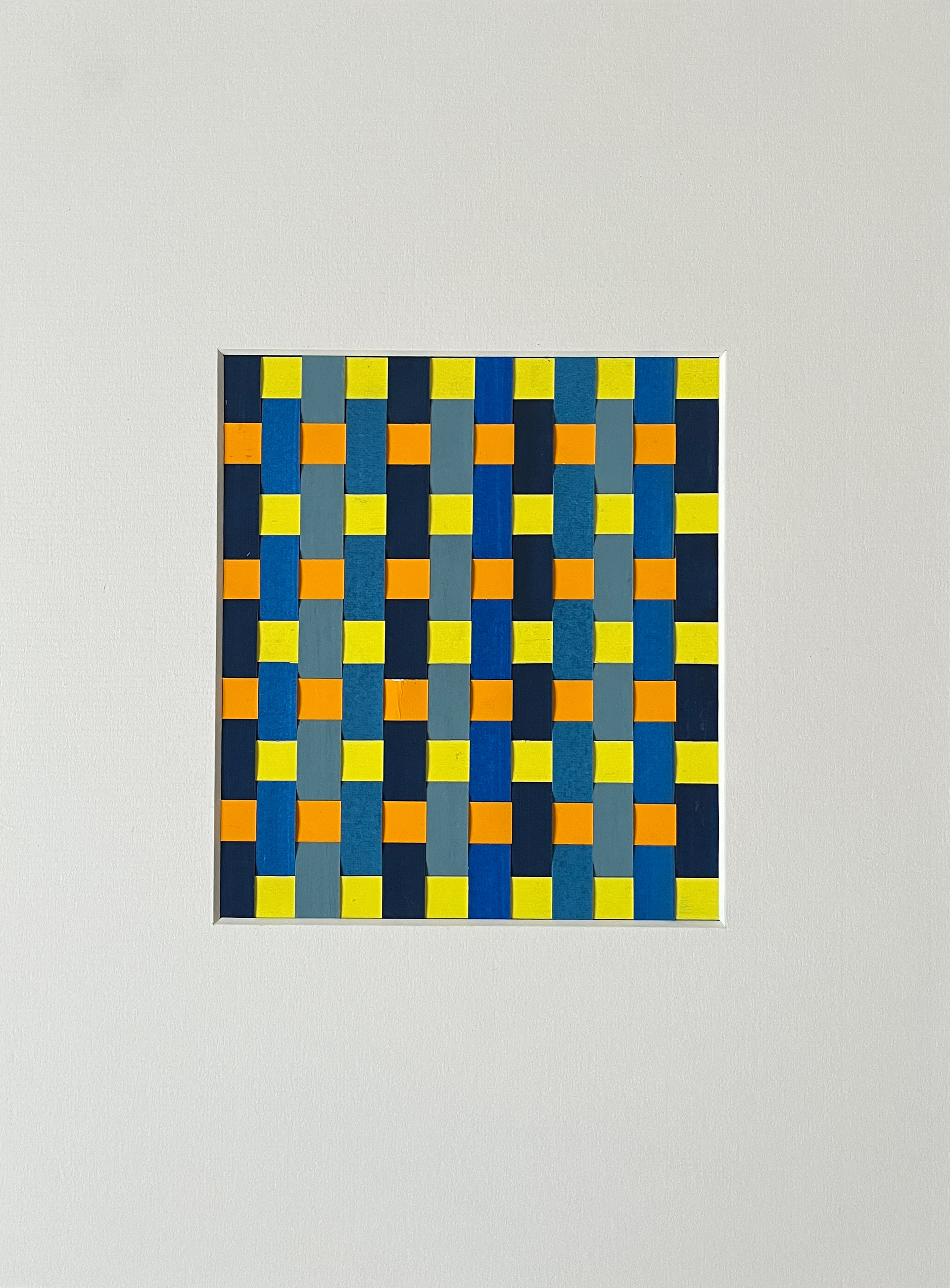 Woven Drawing 7 - acrylic & soft pastel on Heritage paper - 40 x 30 cm